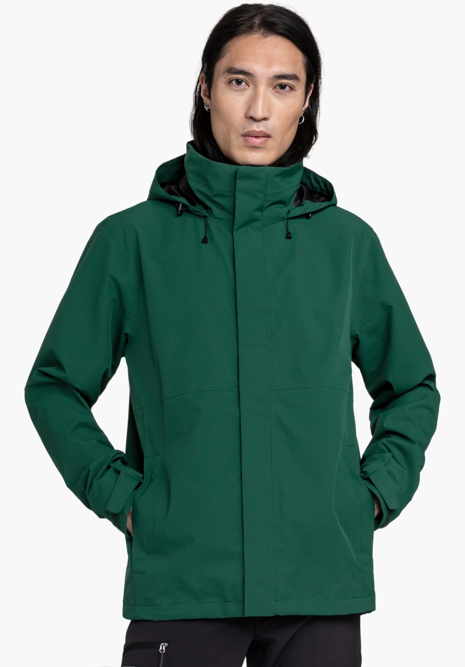 Schöffel Funktionsjacke Gmund M RAIN JKT CS mit einrollbarer Kapuze