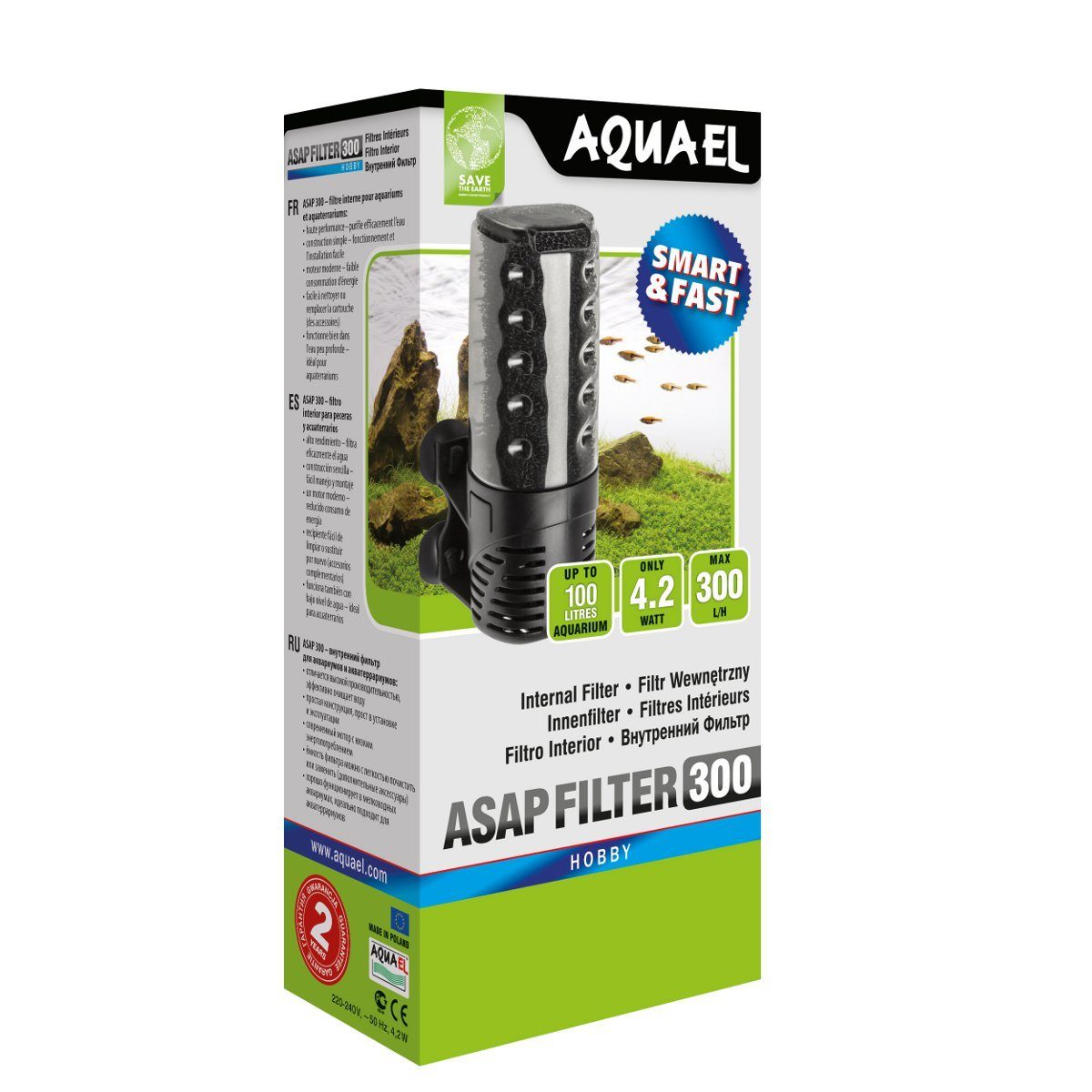 Aquael Aquariumfilter Innenfilter ASAP 300 von Aquael