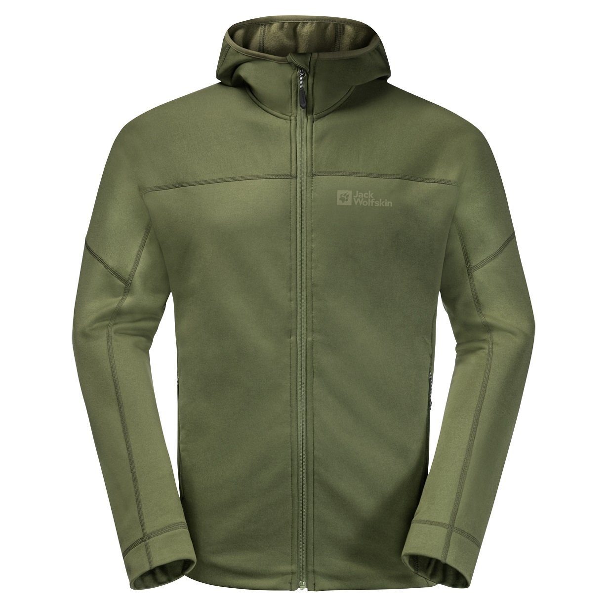 Fleecejacke Hirschberg Hooded Fullzip grün Herren