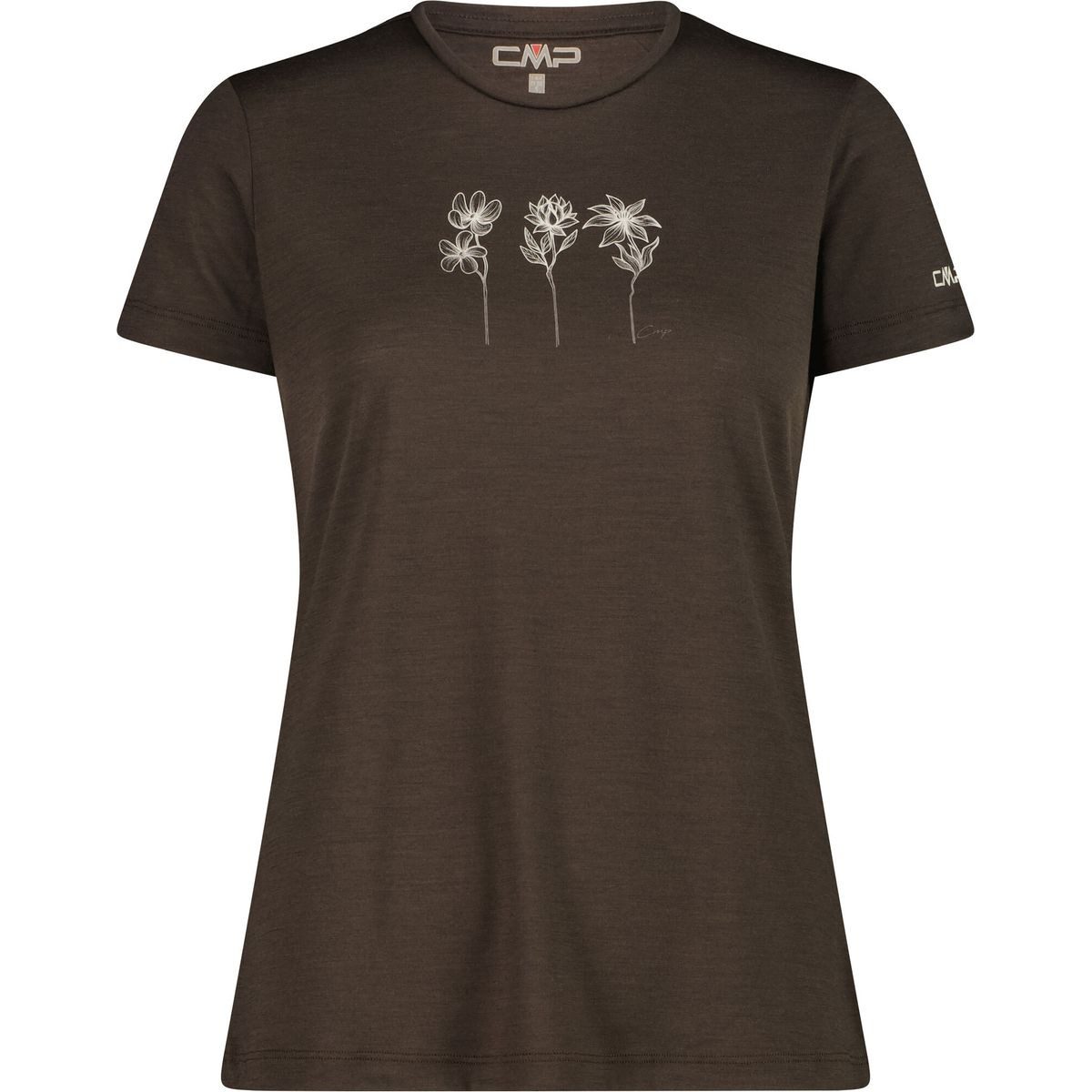 CMP Kurzarmshirt Woman T-shirt Hochfunktionelles T-Shirt aus Merinowolle und Kunstfasern, ideal für