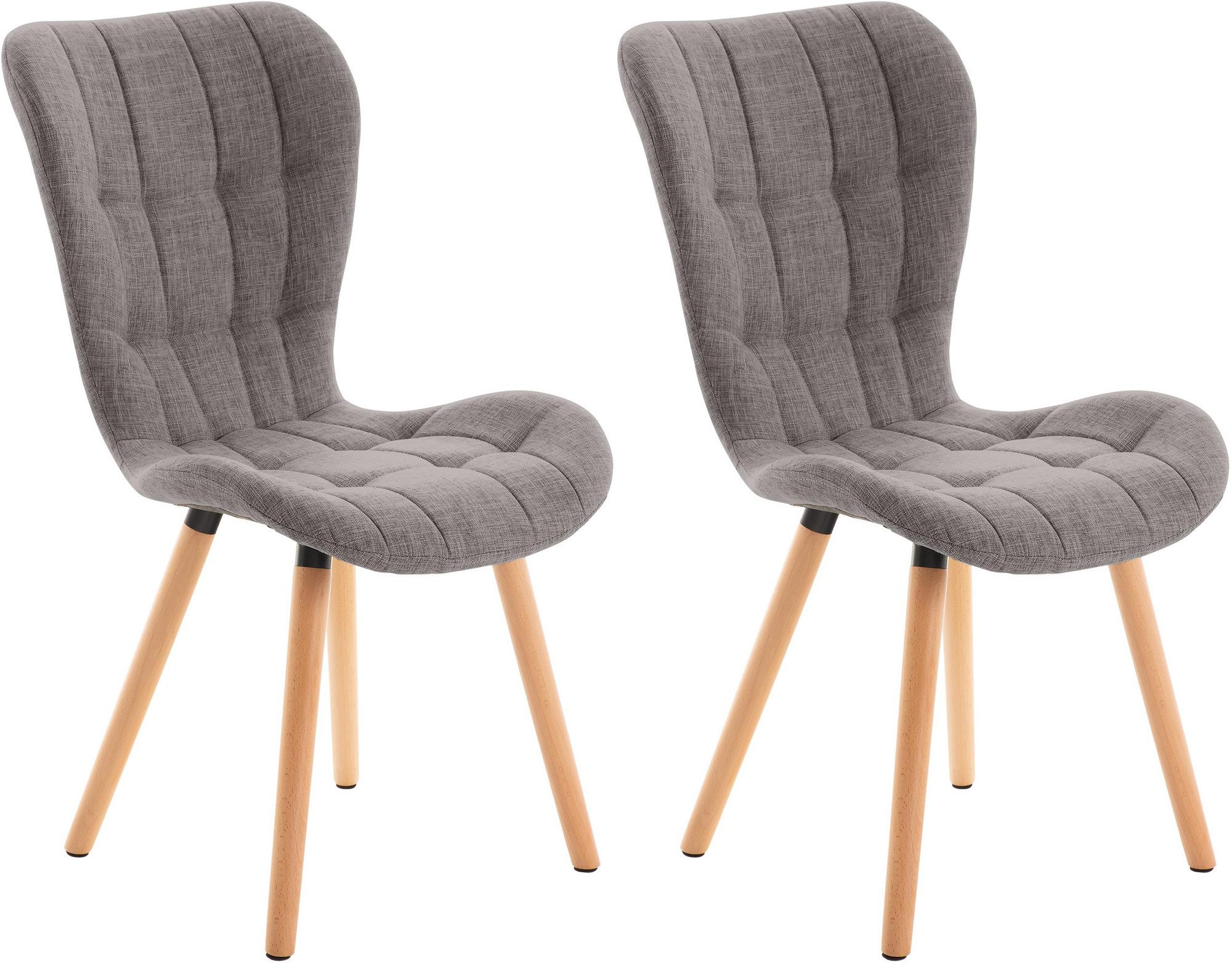 CLP Esszimmerstuhl Elda (2er Set), Samt, günstig online kaufen