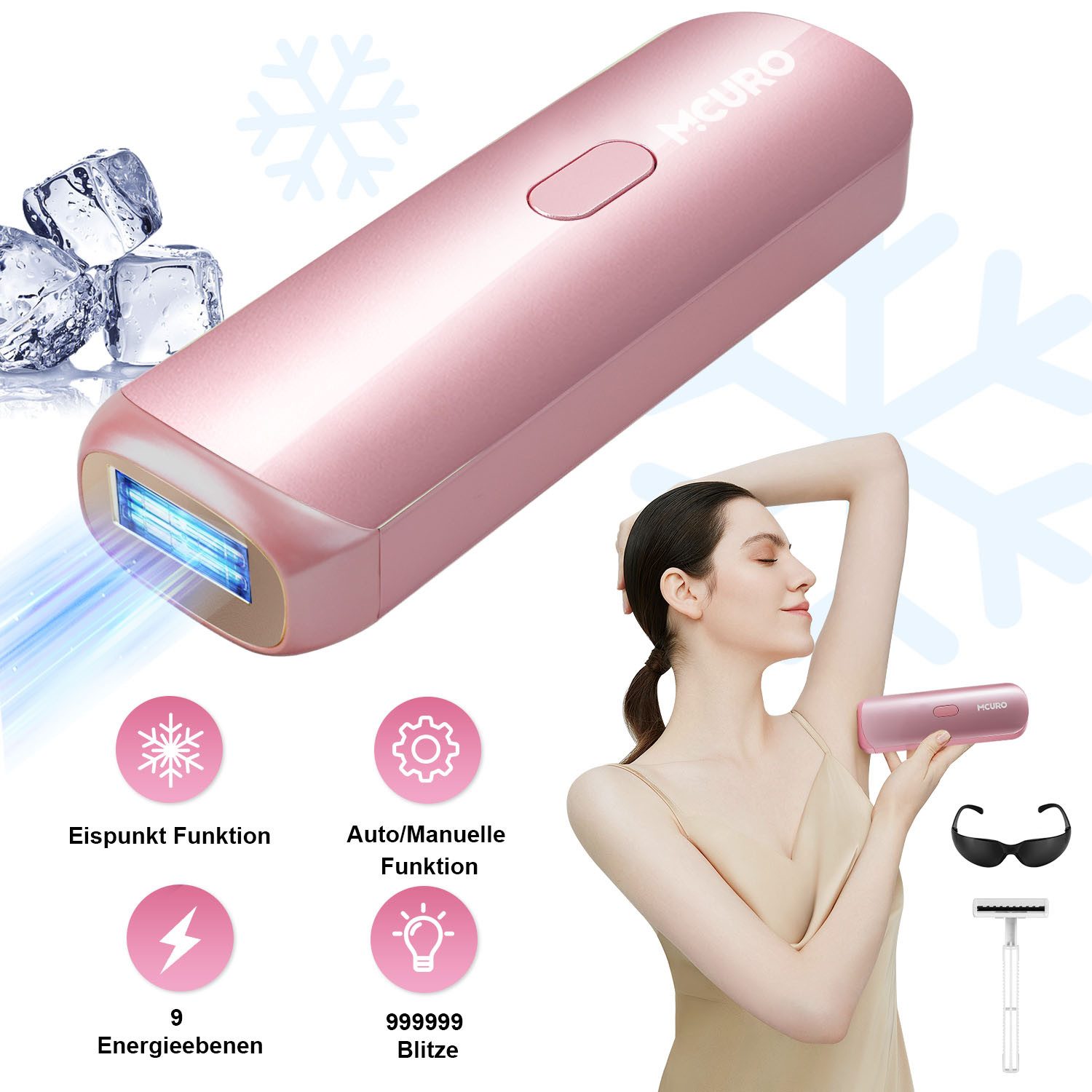 IPL-Haarentferner IPL-Haarentfernungsgerät mit Eiskühlungsfunktion