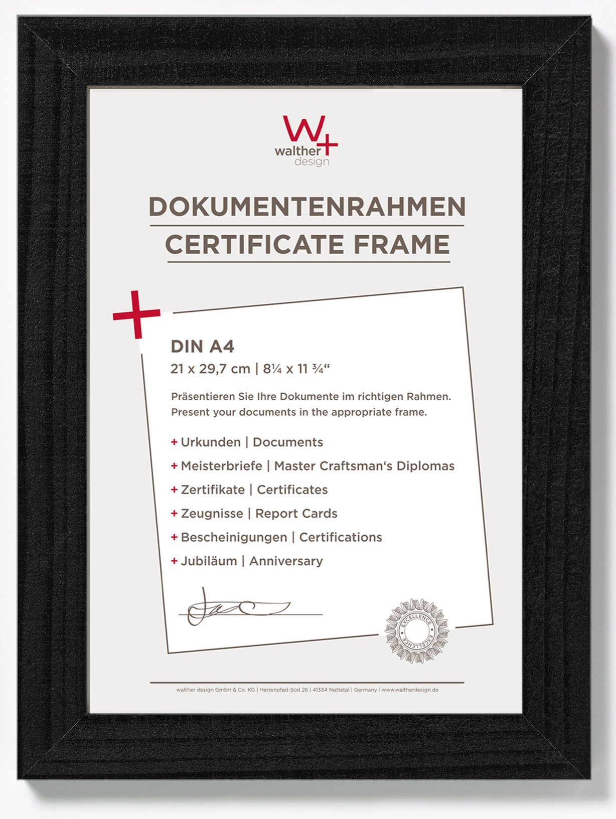 Walther Design Bilderrahmen Holzrahmen Home Zwischenformate