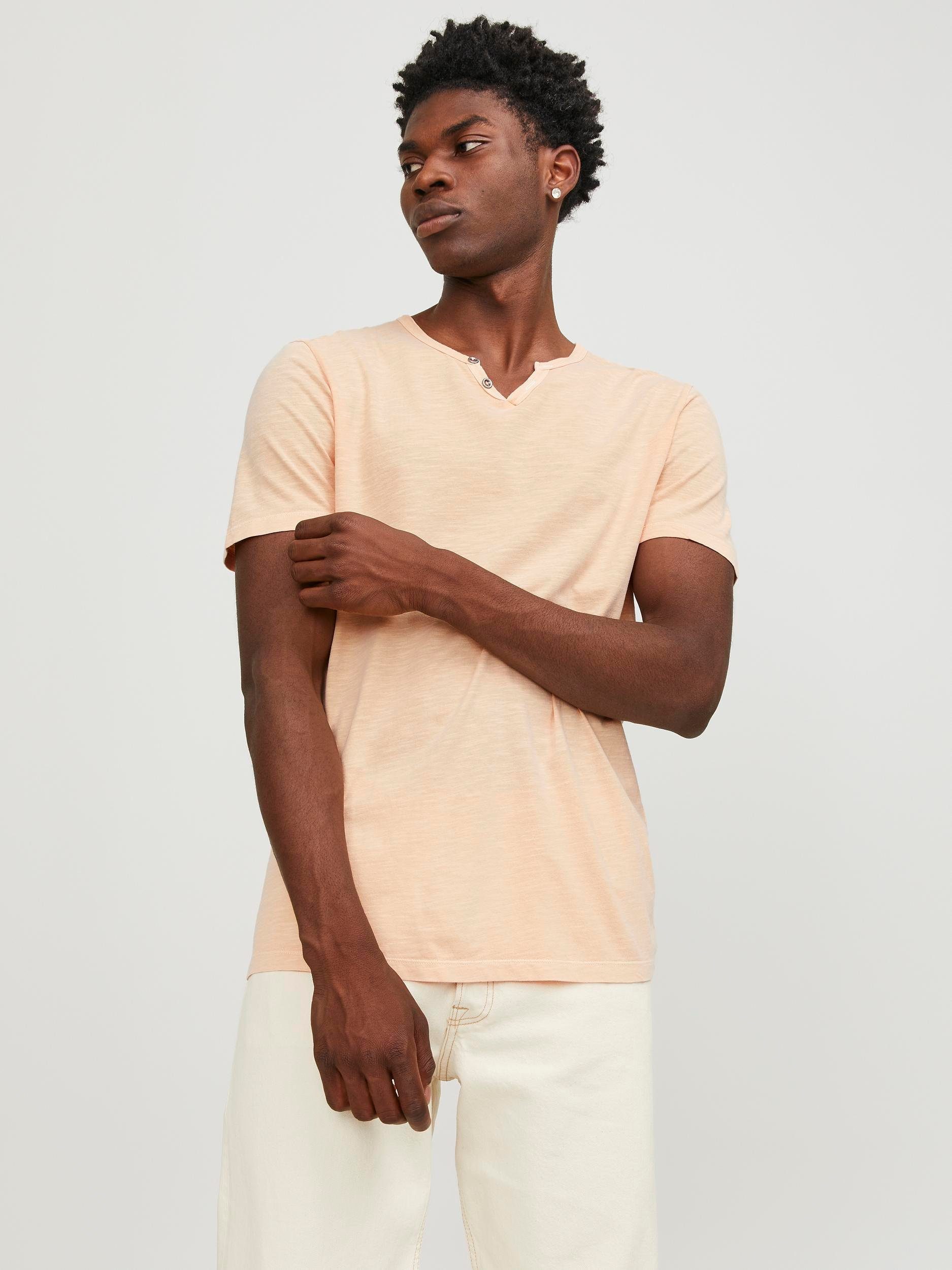 Jack & Jones T-Shirt JJESPLIT NECK günstig online kaufen