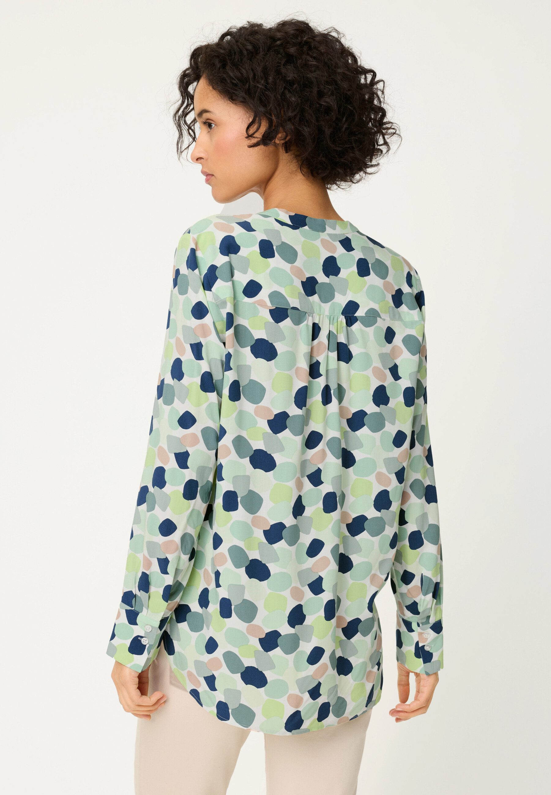 Olsen Hemdbluse Bluse mit Allover-Dessin günstig online kaufen