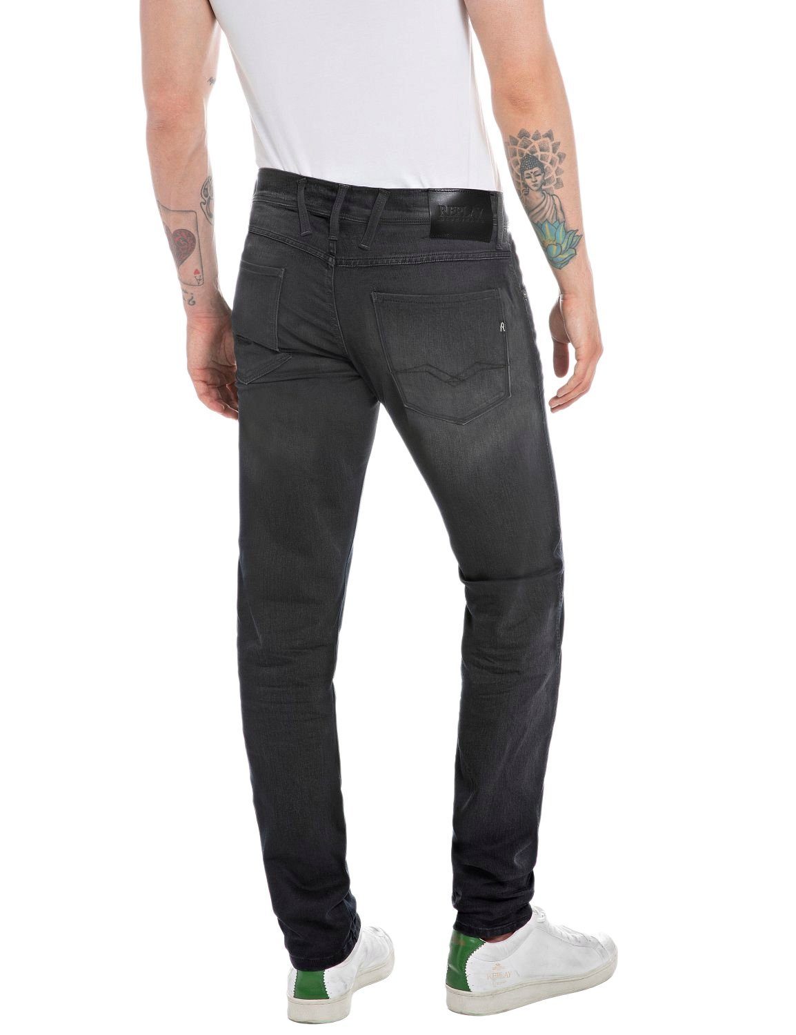 mit Stretch ANBASS Replay Slim-fit-Jeans