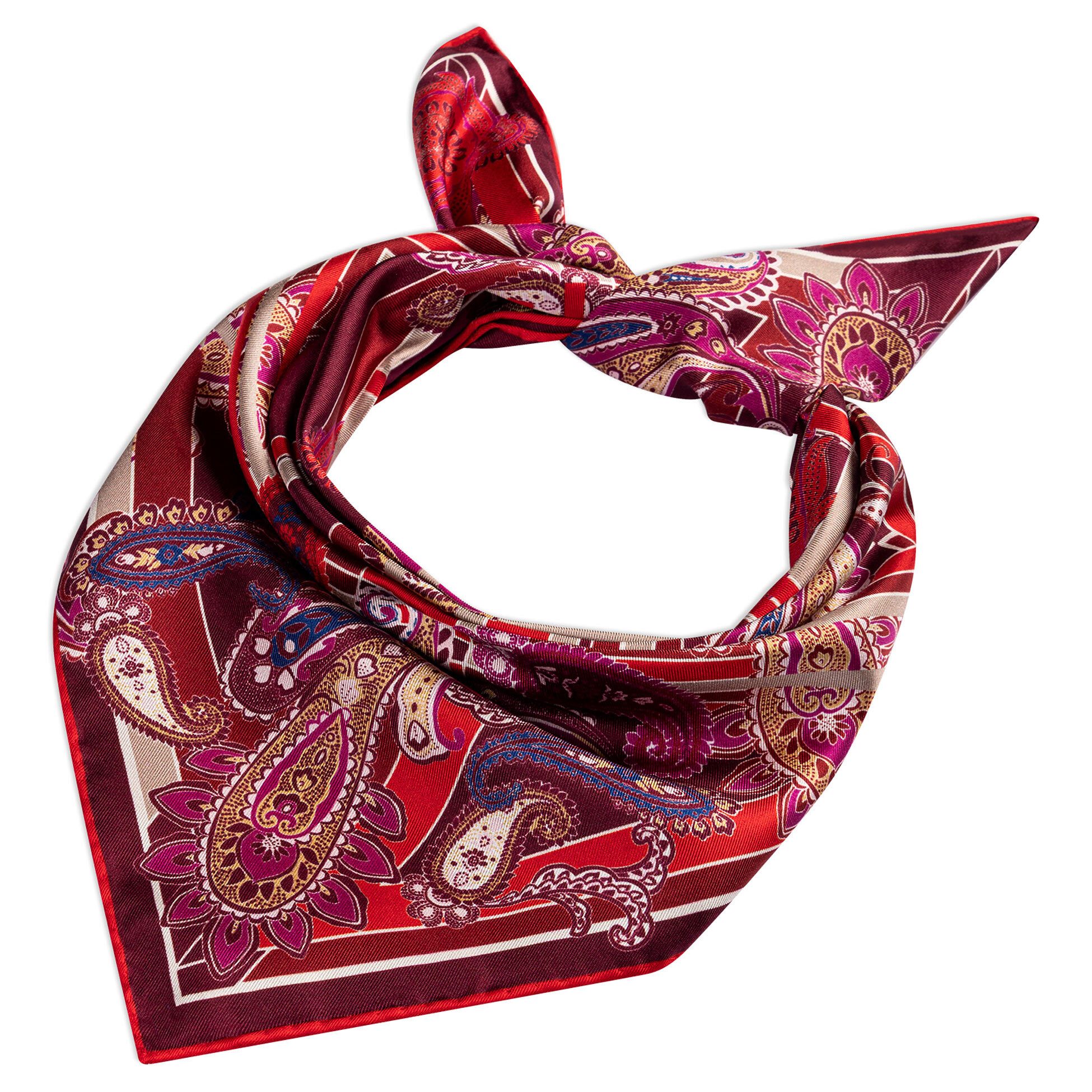 Roeckl Nickituch CHECK PAISLEY, Weiches Kaschmirtuch