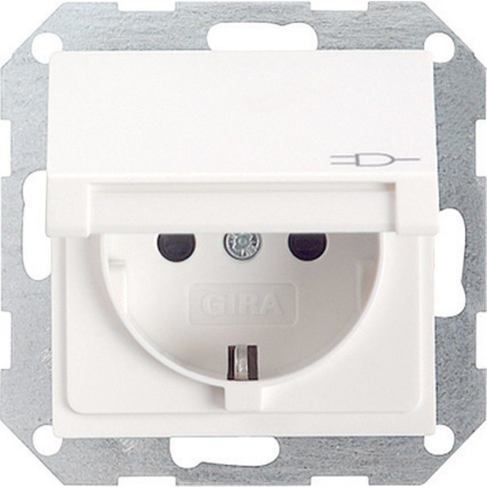 GIRA Lichtschalter GIRA Einsatz Schutzkontakt-Steckdose System 55, Standard 55, E2, Even