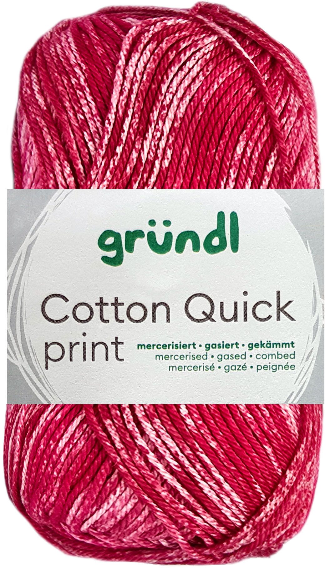 Gründl 50 Gramm Gründl Cotton Quick Print Strickgarn Farbauswahl Bastelgarn