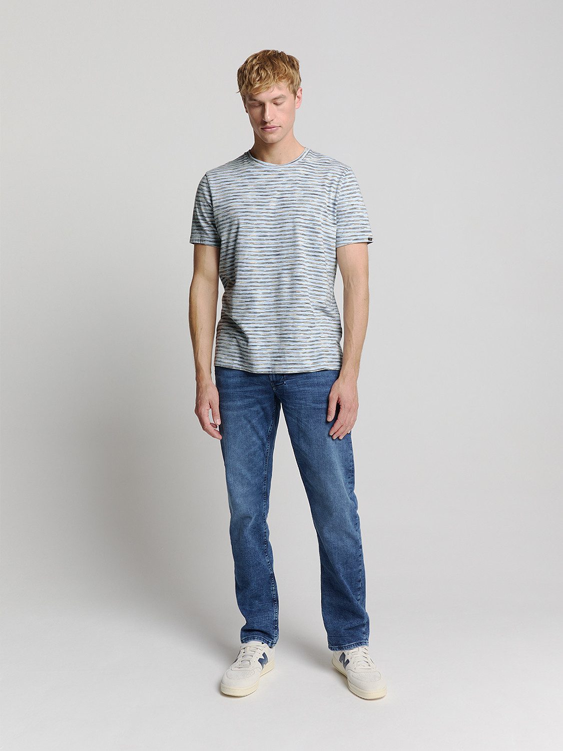 NO EXCESS T-Shirt No Excess Gestreiftes Crewneck t-shirt