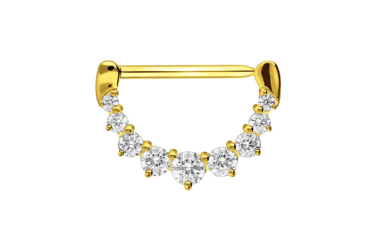 PIERCINGLINE Piercing-Set Chirurgenstahl Nippelpiercing Clicker 9 günstig online kaufen