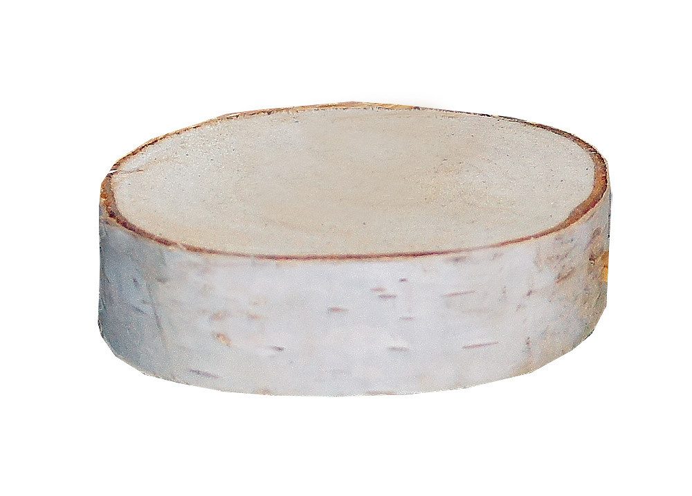 iWerk Bastelnaturmaterial Birkenholzscheiben rund 100% Natur 8-10 cm ø