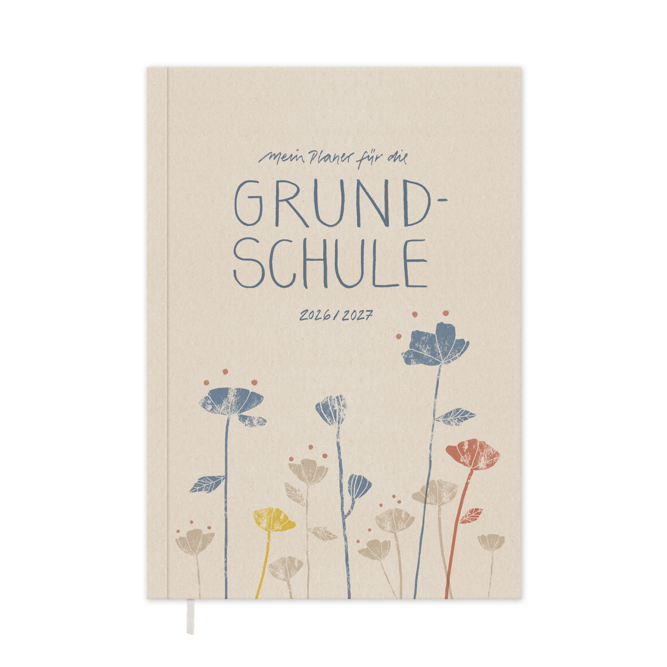 Eine der Guten Verlag Lehrerkalender Grundschulplaner 2026 2027 - A5, creme, 1 Doppelseite / Woche, Schuljahr 26/27, 216 S. Softcover, klimaneutral