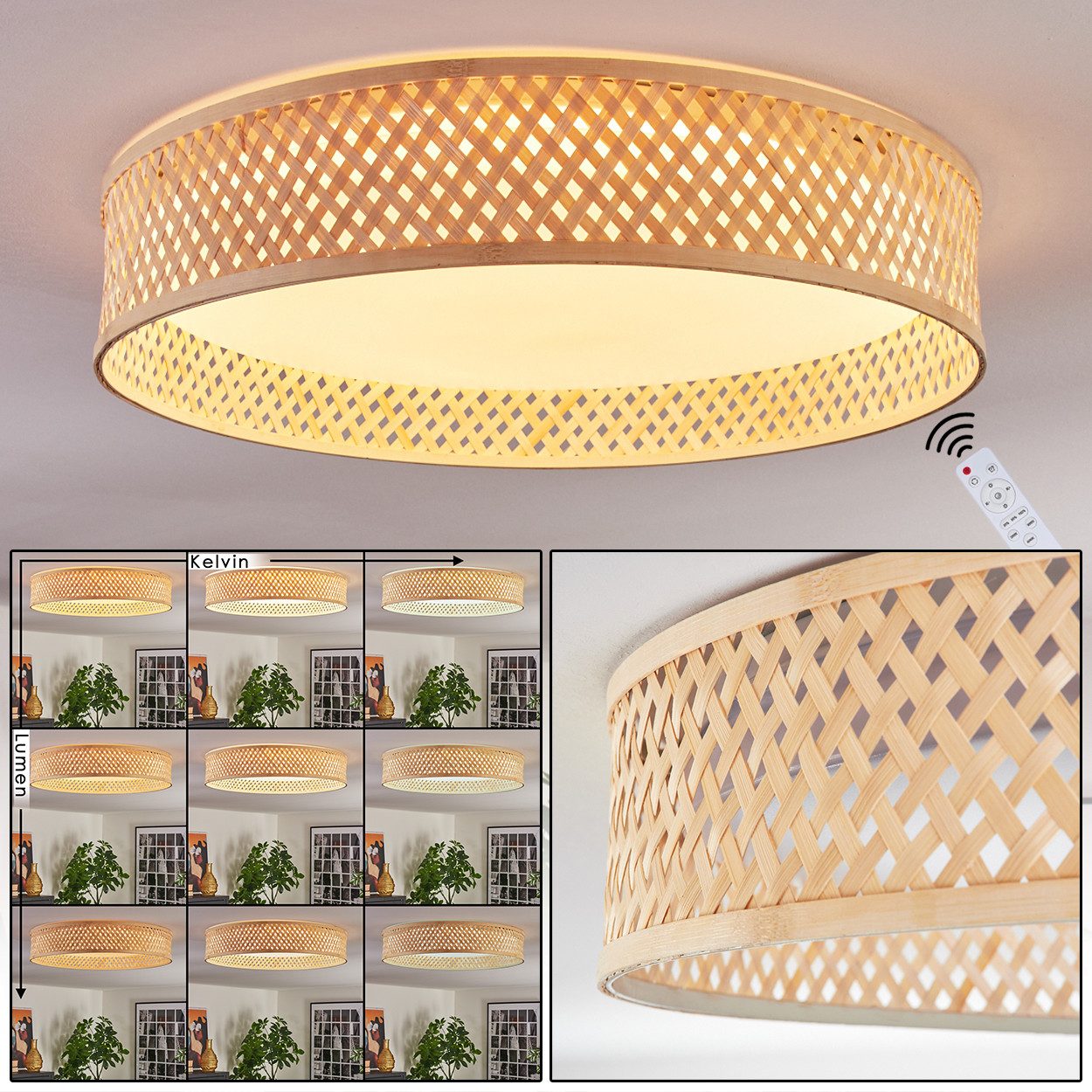 hofstein Deckenleuchte Deckenlampe im Boho-Design aus günstig online kaufen