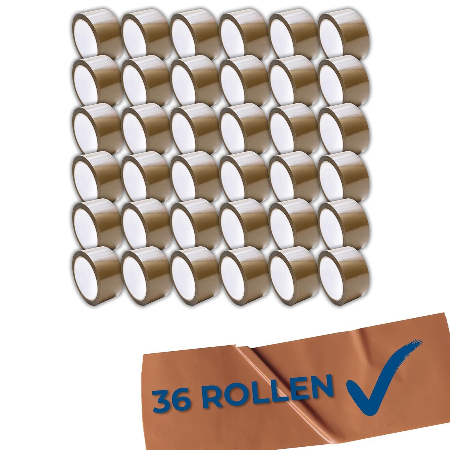 MichaelNoll Paket-Klebeband Paketklebeband Paketband Klebeband Packband für Versand (36-St)