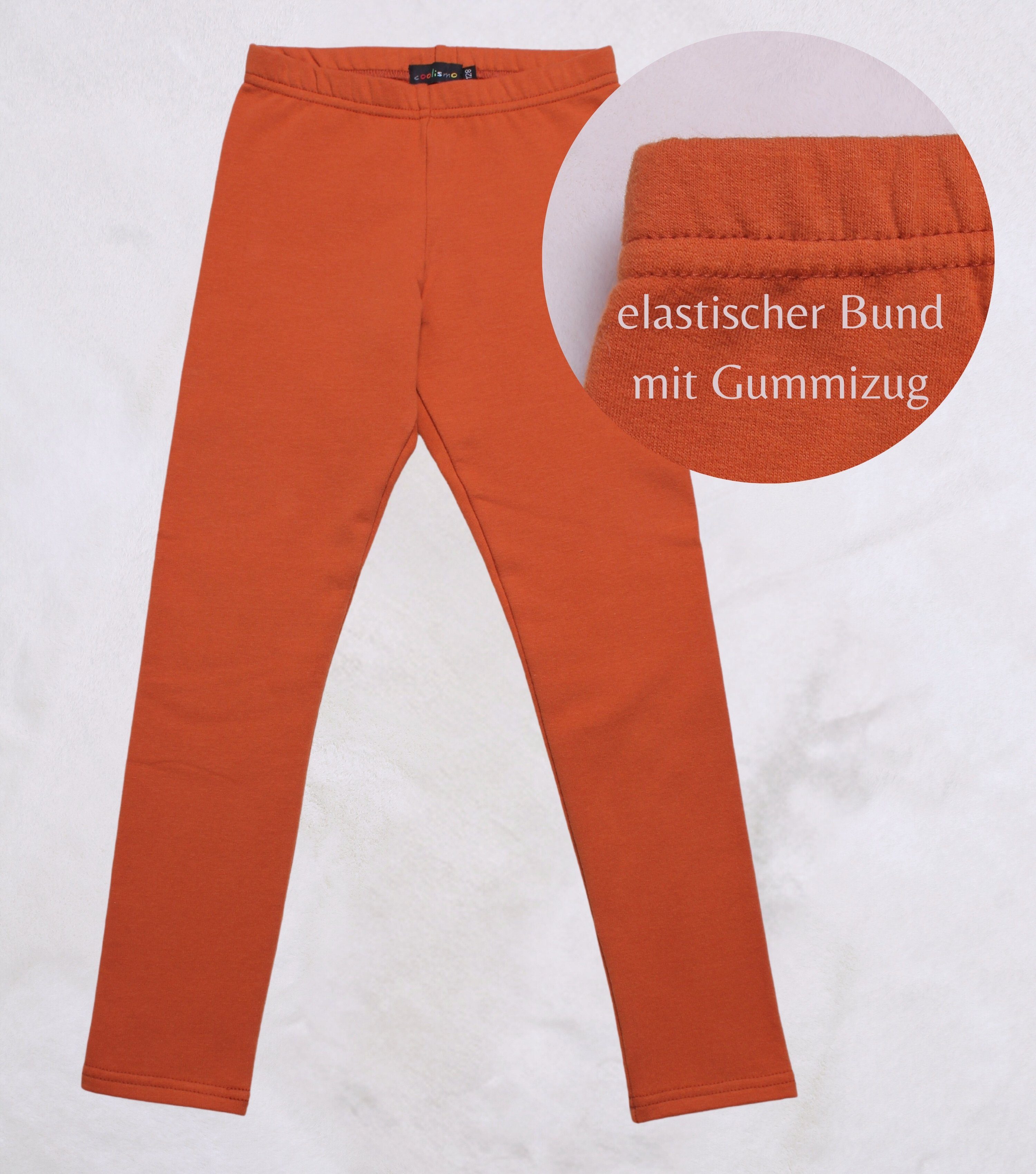 coolismo Thermoleggings Mädchen Leggings Winter Warm Thermo Hosen Kinder unifarben Baumwolle, Made in Europa