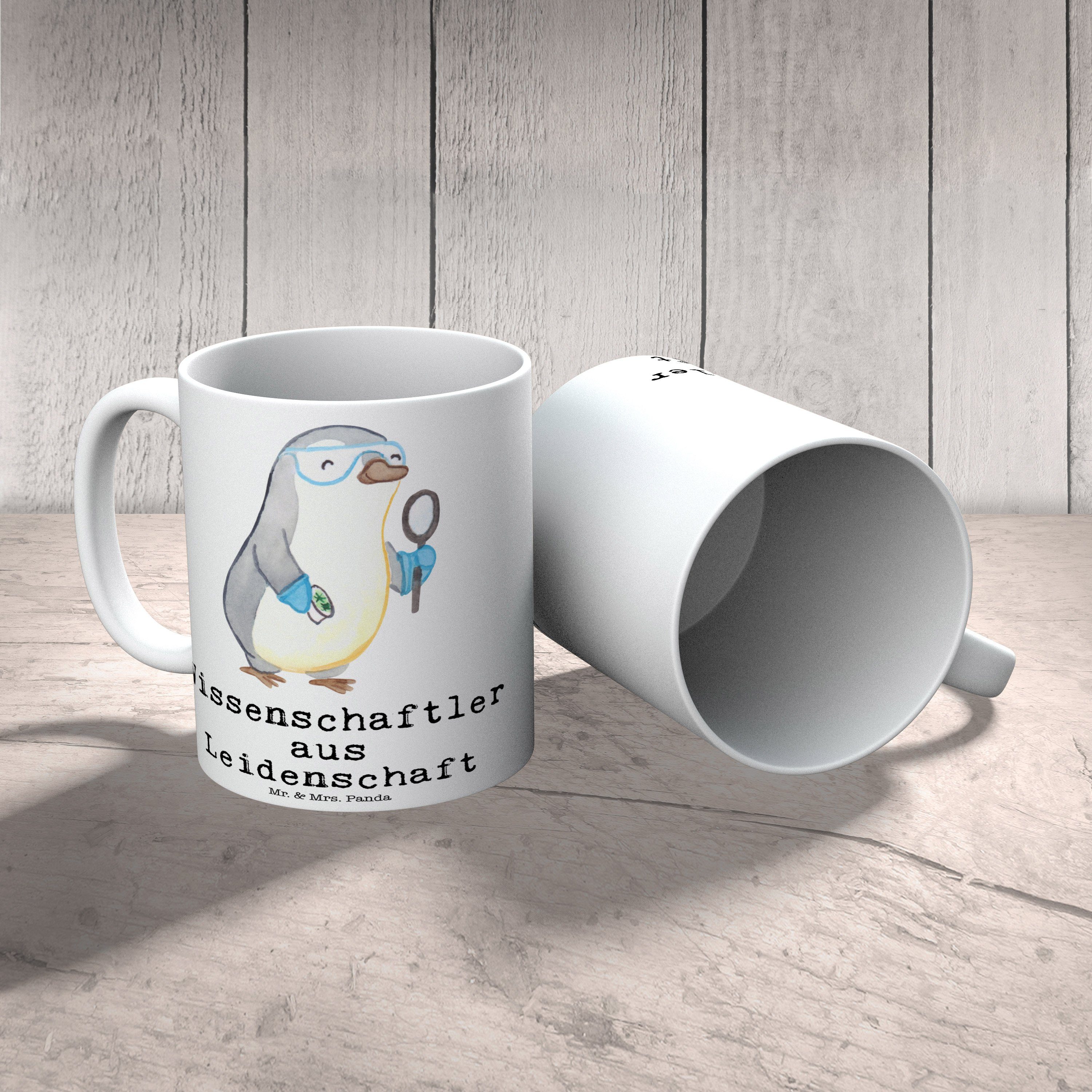 aus & Keramik Geschenk, Panda Tasse - - Kaffeetasse, Mrs. Weiß Teet, Wissenschaftler Mr. Leidenschaft