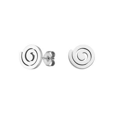 LUUK LIFESTYLE Paar Ohrstecker Spirale, hautverträglich, modernes Design