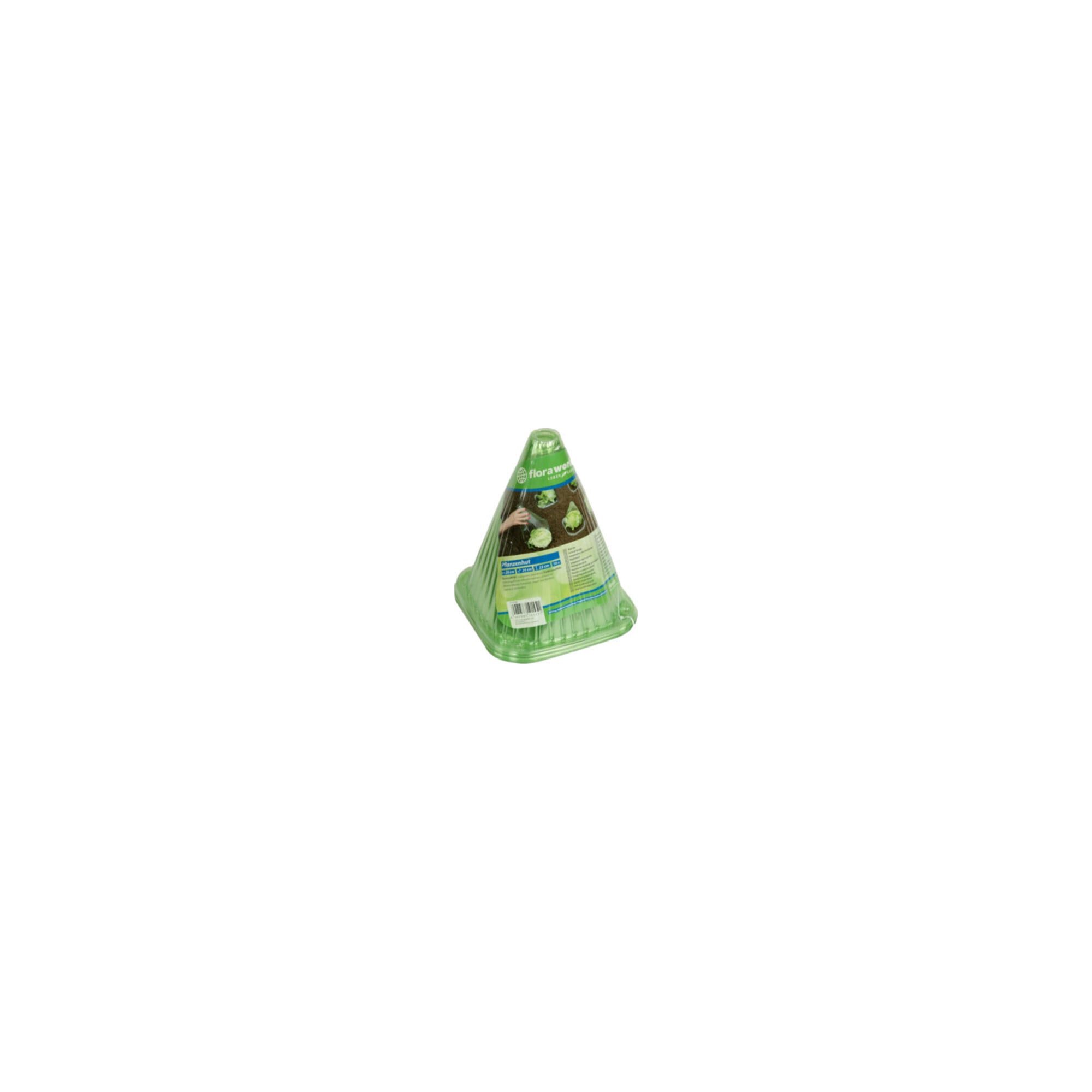 Floraworld Akku-Rasentrimmer floraworld Pflanzenhut 10er Set Kunststoff, grün