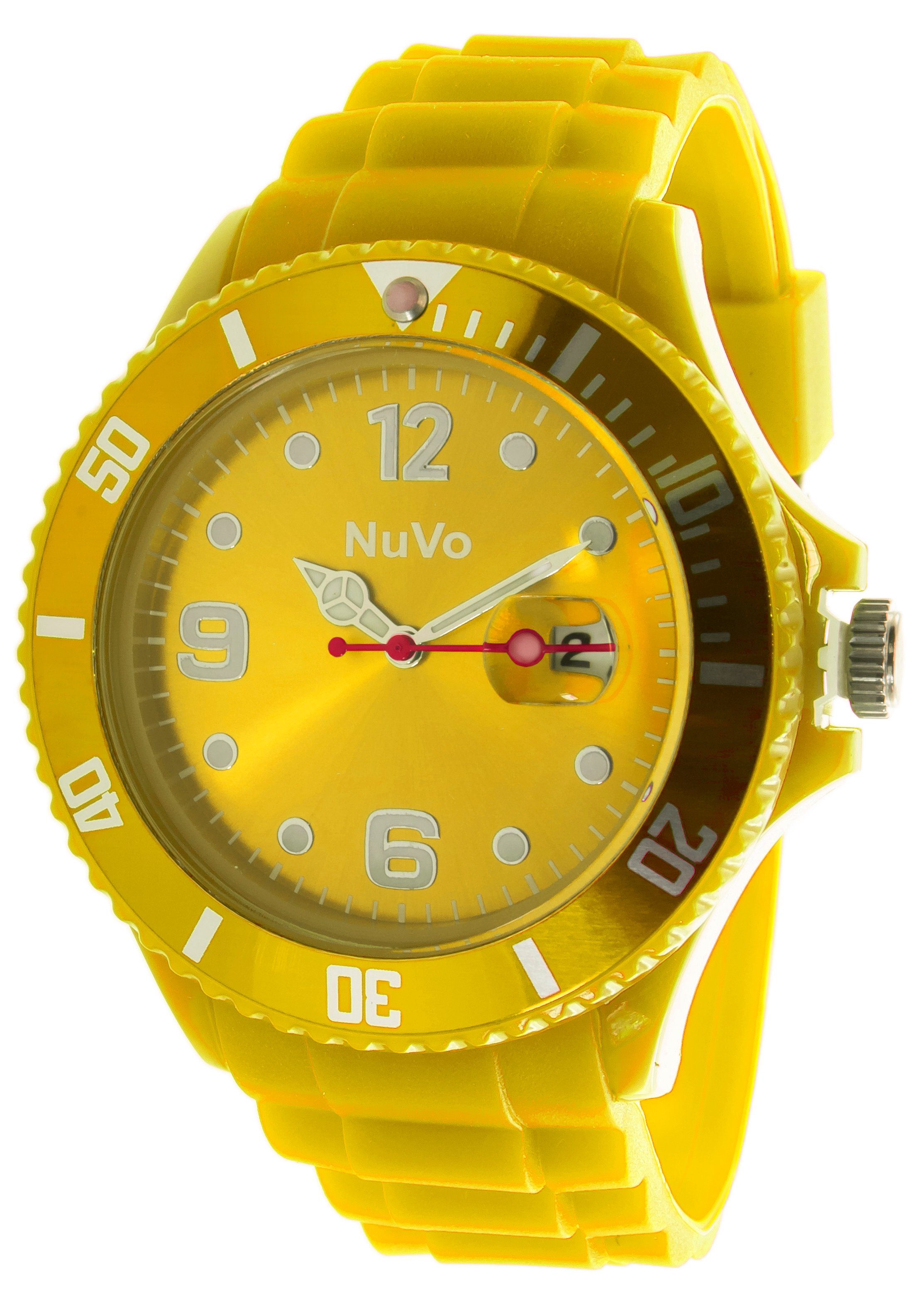 Nuvo Quarzuhr Auffällige Unisex Armbanduhr mit sportlichem Design