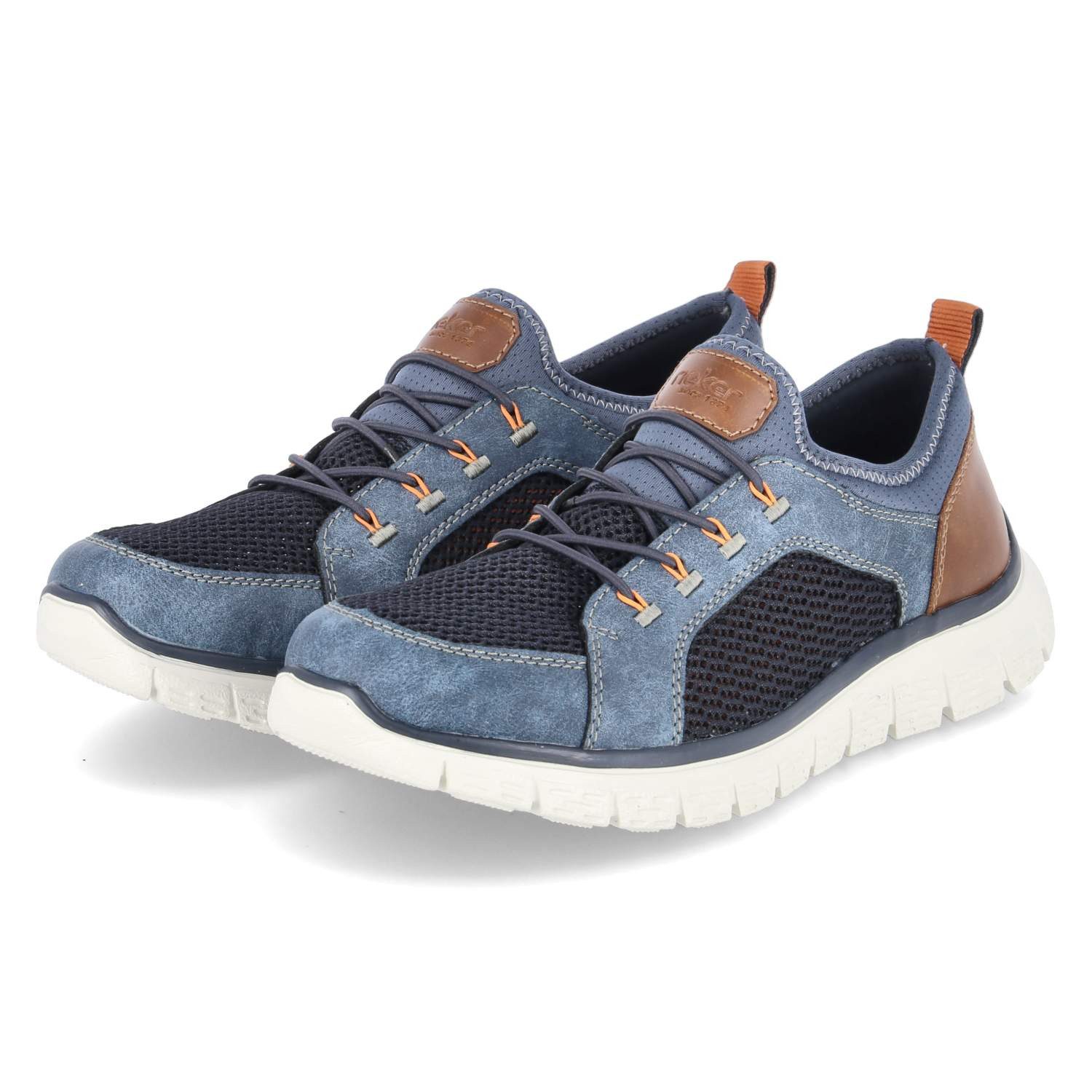 Rieker Rieker B6660-14 Herren Textil & Synthetik blue Slipper