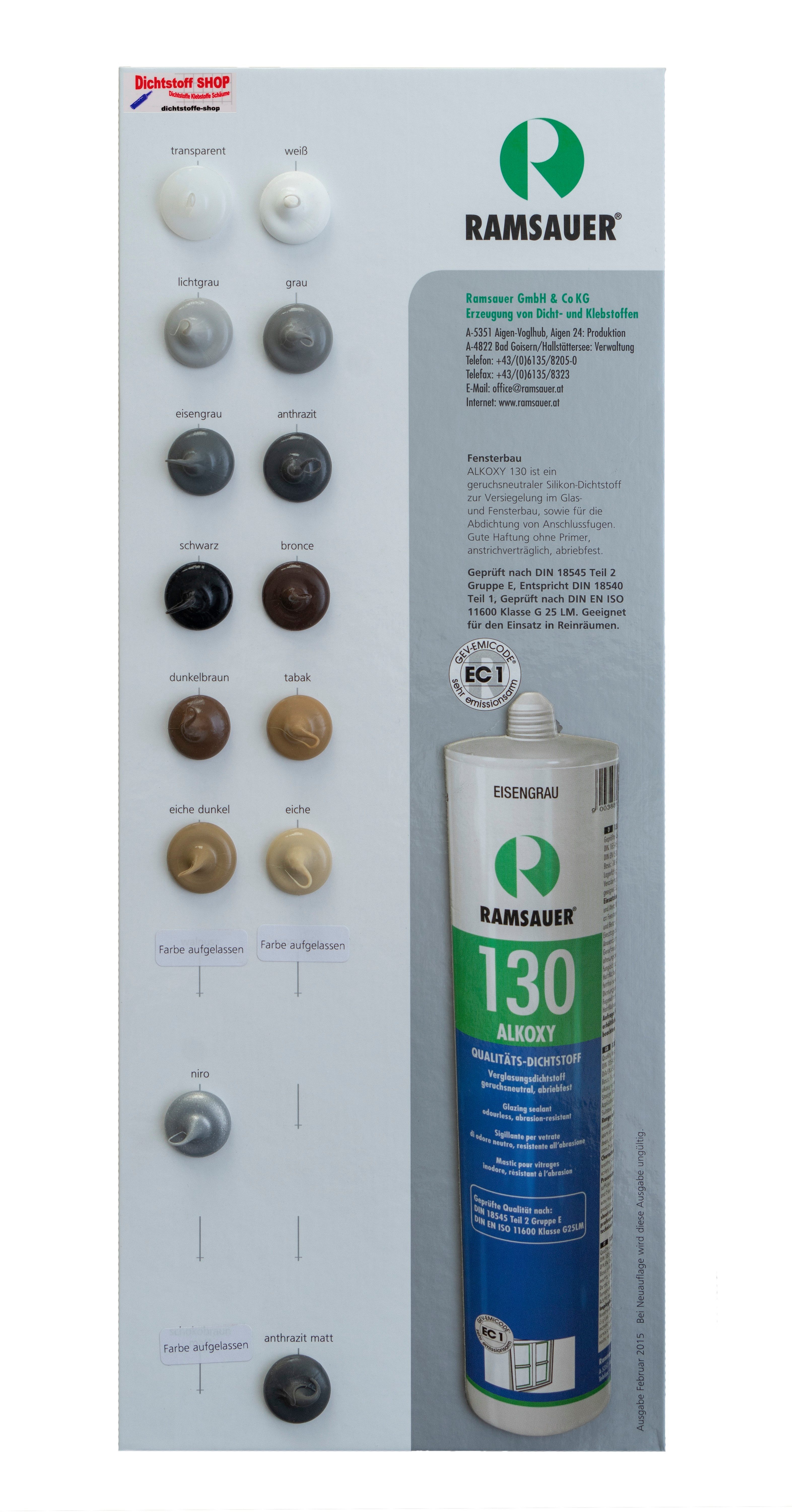 Ramsauer Dichtstoff Ramsauer 130 Alkoxysilikon Fenster günstig online kaufen