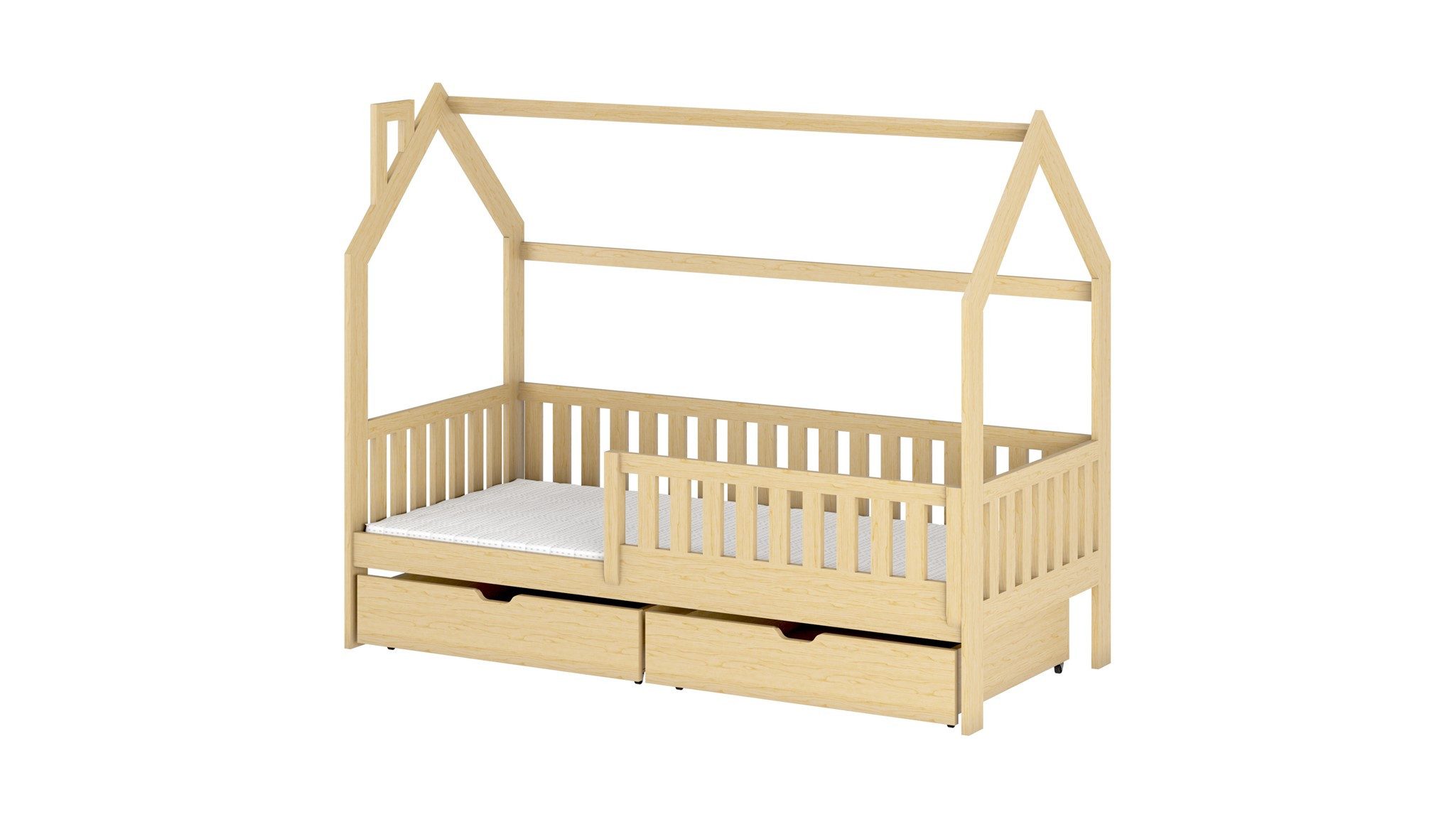 Hausbett Kinderbett NEILA 200x90cm in 2 Farben