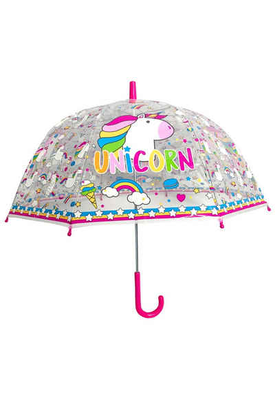 einhorn Stockregenschirm Kinder Mädchen Stock-Schirm Kuppelschirm