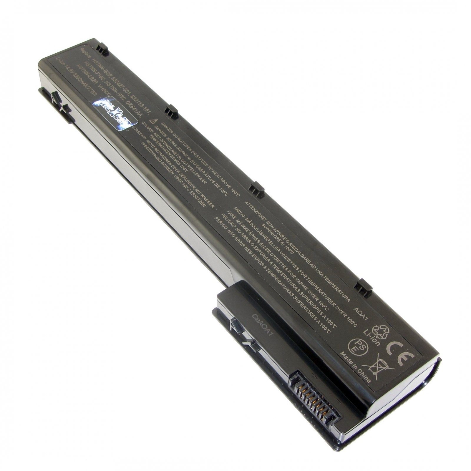 MTXtec Akku LiIon, 14.8V, 5200mAh für HP EliteBook 8760w Laptop-Akku, 75 Wh, 8 Zellen, Lithium-Ionen (LiIon)