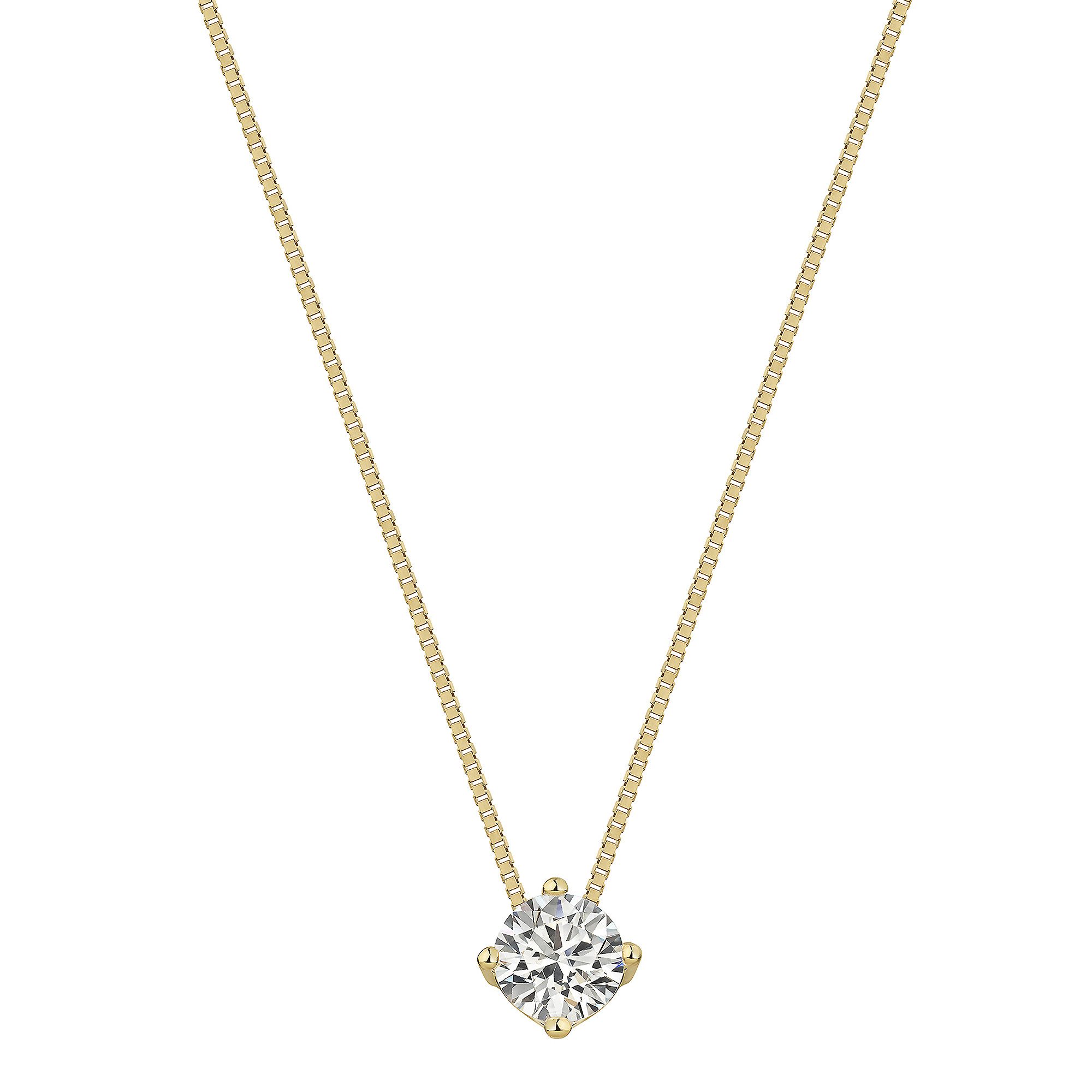 CELESTA Kette mit Anhänger 375/- Gelbgold Zirkonia