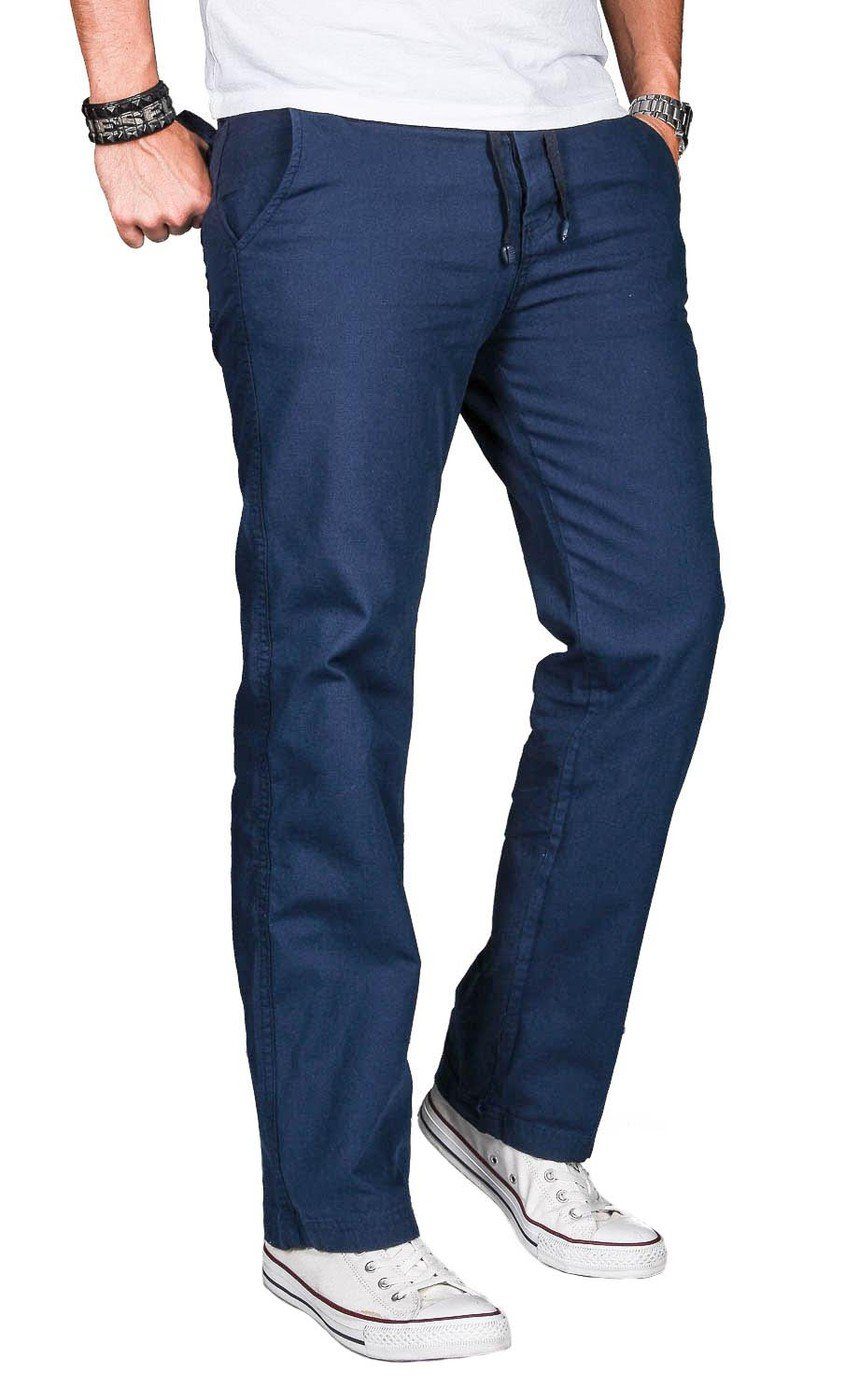 Alessandro Salvarini Straight-Jeans Herren Sommer, Leinen günstig online kaufen