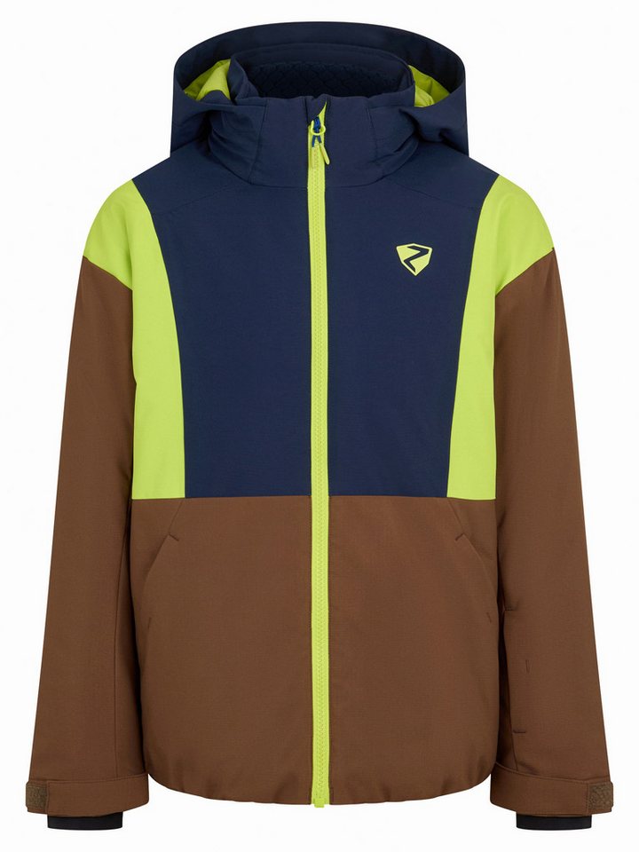 Ziener Skijacke ABBE-Z AQUASHIELD® JUNIOR wasser- u. winddicht, atmungsaktiv, warm, reflektierende Elemente