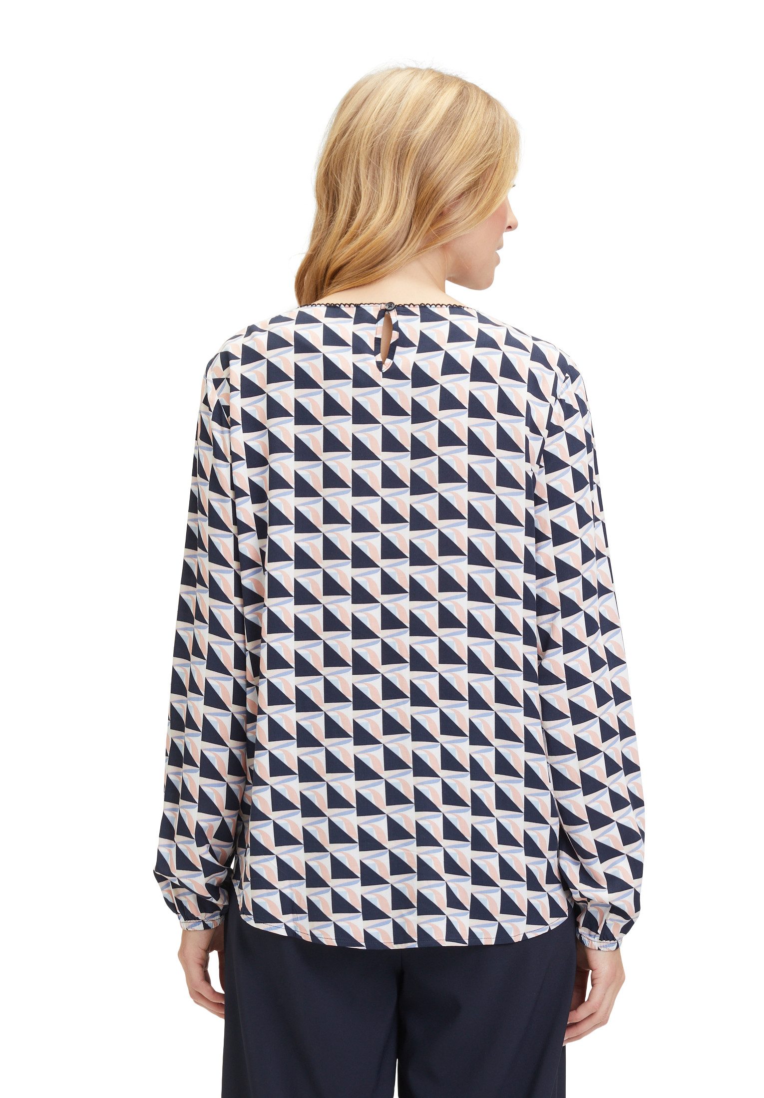 Betty Barclay Langarmbluse Betty Barclay Langarm-Bluse mit Rundhalsausschnitt