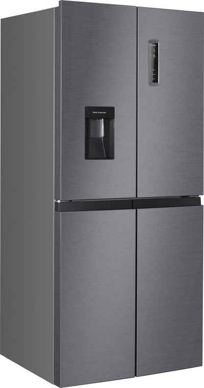 Hanseatic Multi Door HCDC18080CWDI, 180 cm hoch, 79 cm breit, NoFrost, Wasserspender, Display