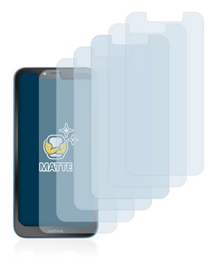 BROTECT Schutzfolie für myPhone Prime 3, Displayschutzfolie, 6 Stück, Folie matt entspiegelt