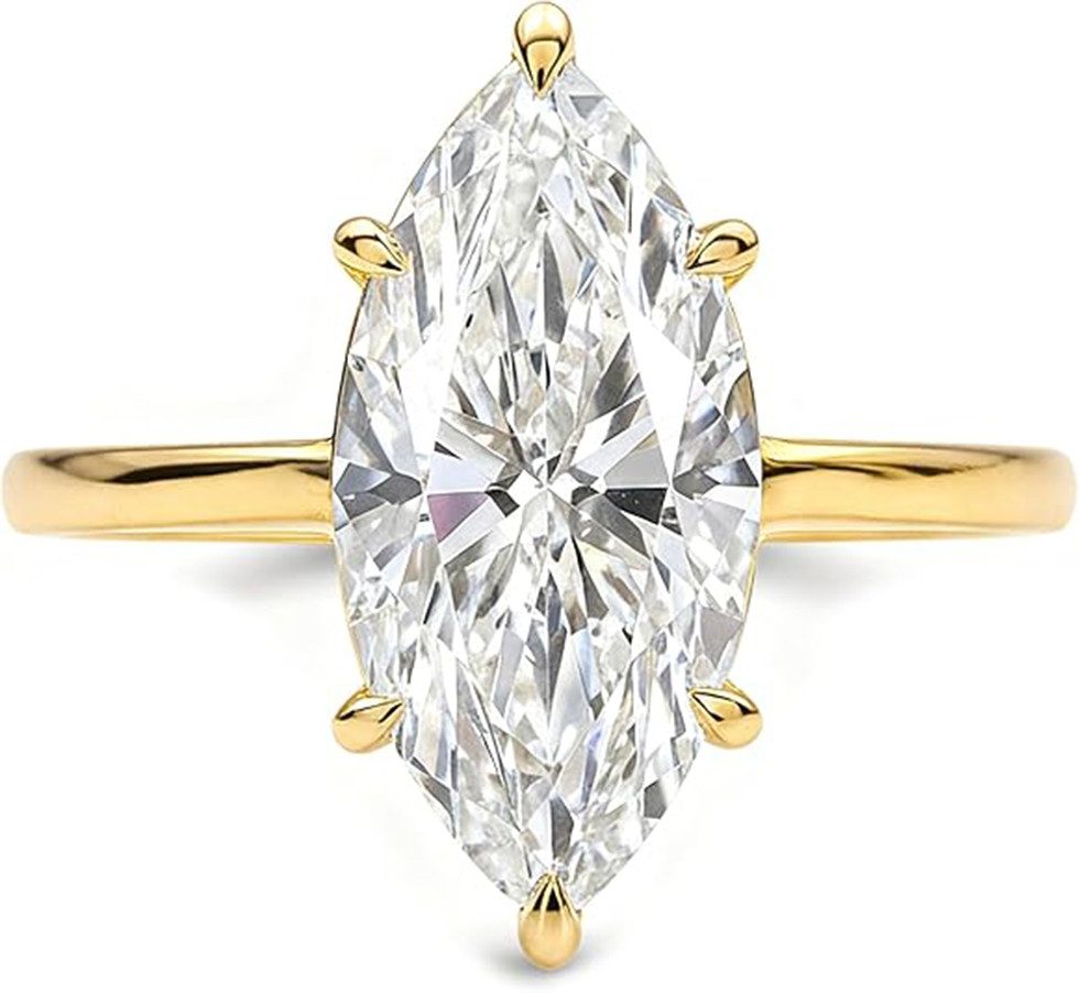Jumpeak Trauring weddingring,ring gold,Ringe für Männer und Frauen,Diamantring,3Karat, Valentinstagsgeschenk,Jubiläumsgeschenk,Geschenk für meine Geliebte