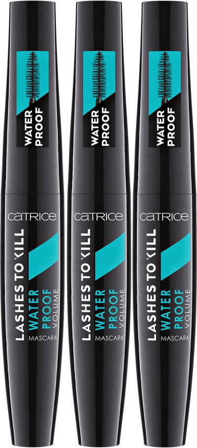 Catrice Mascara Lashes To Kill Waterproof Volume Mascara 010, 3-tlg.