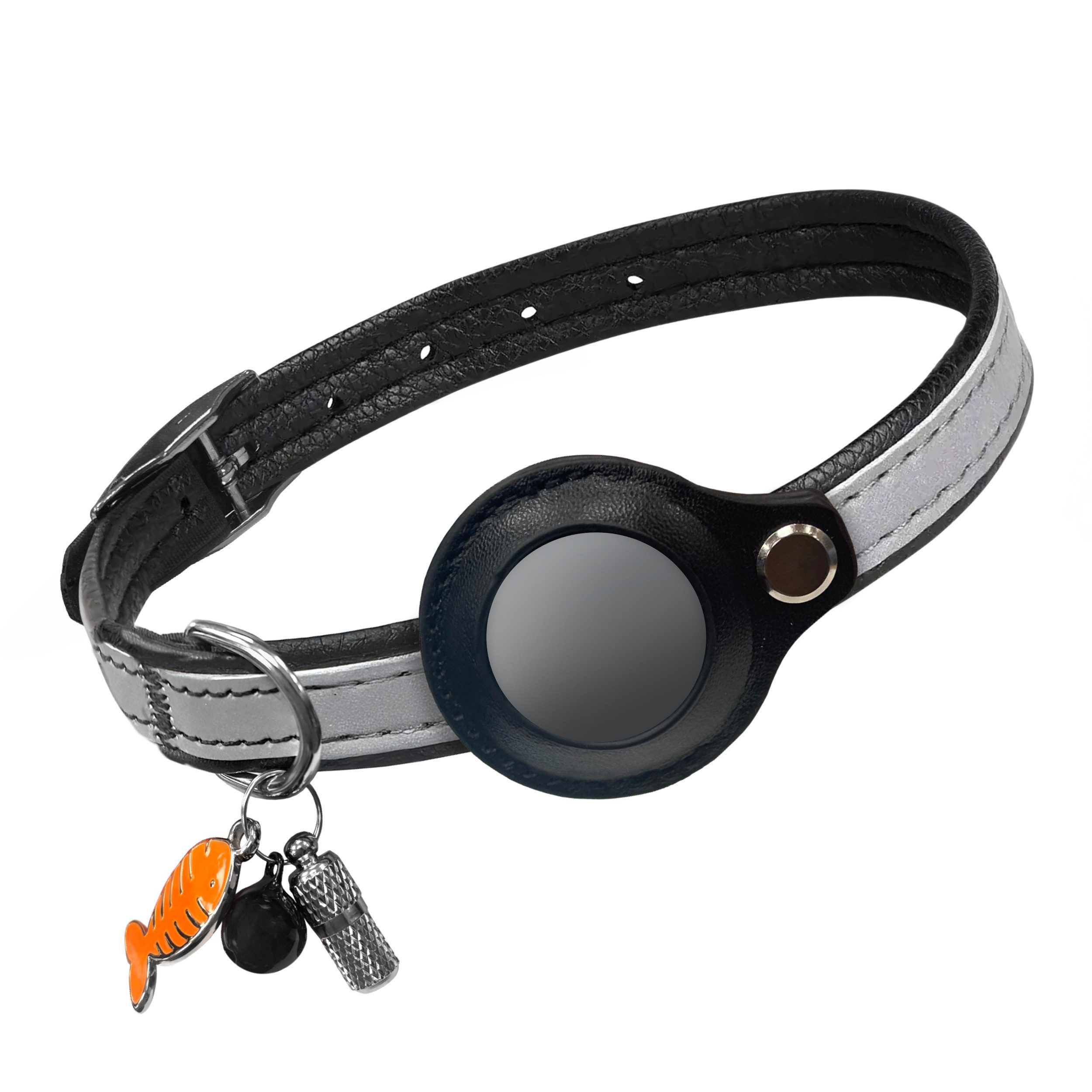 Vulpes Goods Katzen-Halsband Pets PRO, AirTag-Halter, reflektierend, verstellbar