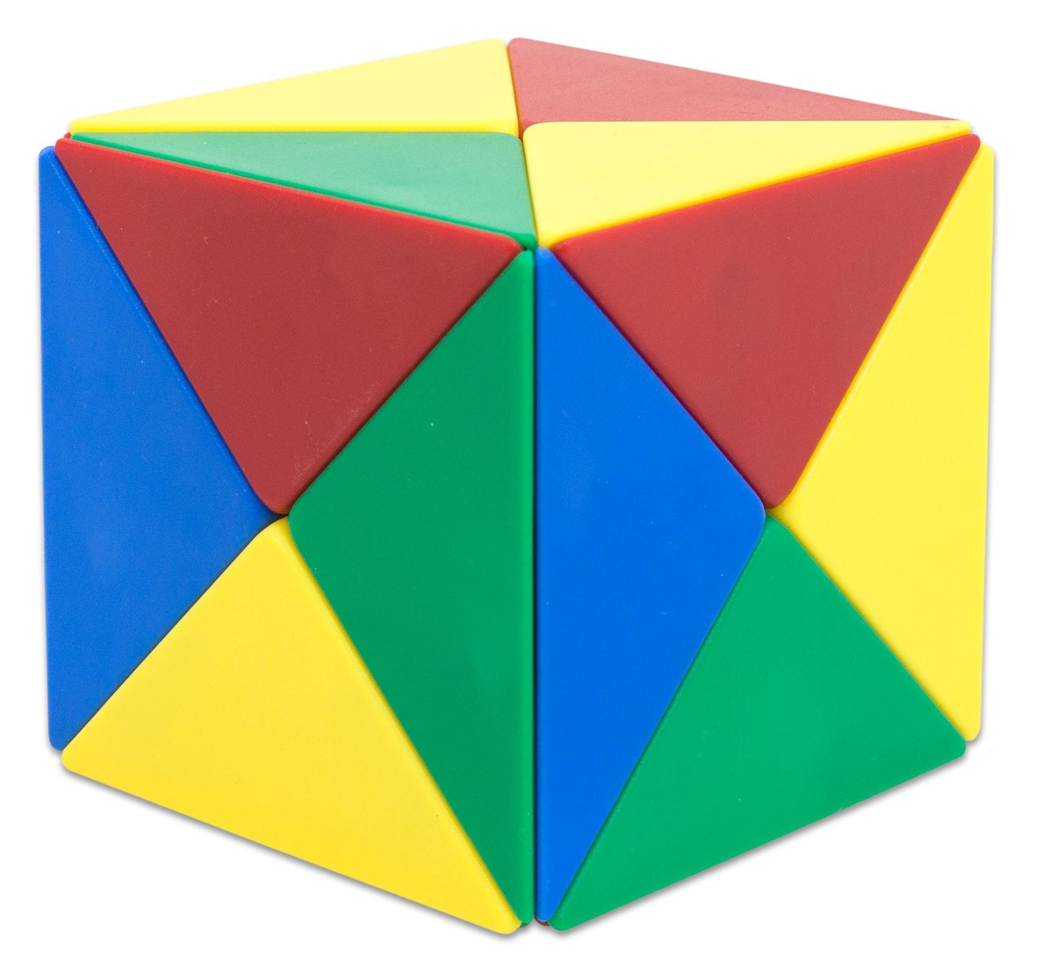 Betzold Lernspielzeug - Magnetwürfel aus farbigen Tetraedern (1-St) 24 Geometrie-Bausatz 