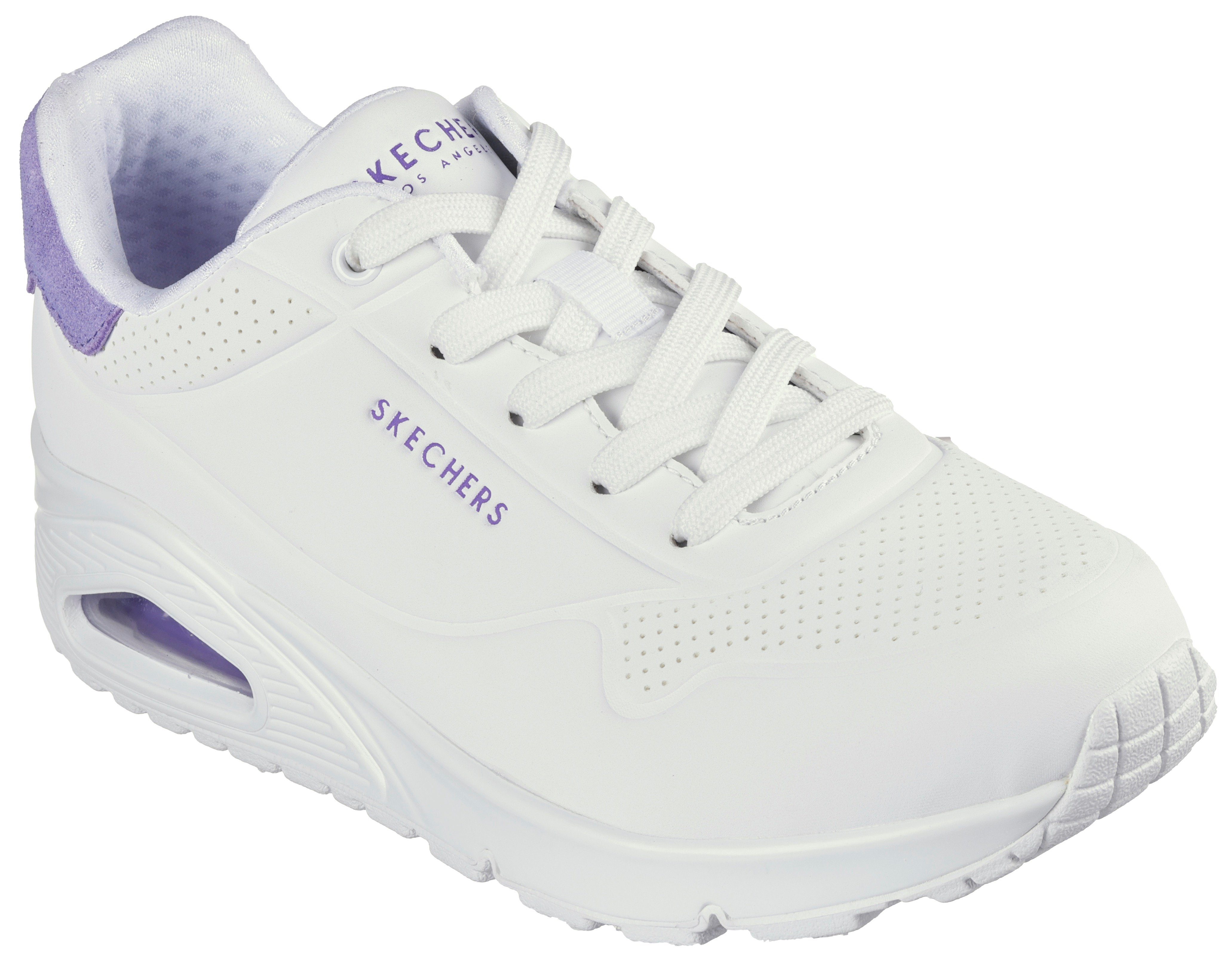 Skechers UNO - POP BACK Sneaker Freizeitschuh, Halbschuh, Schnürschuh komfortabler Skech-Air Funktion