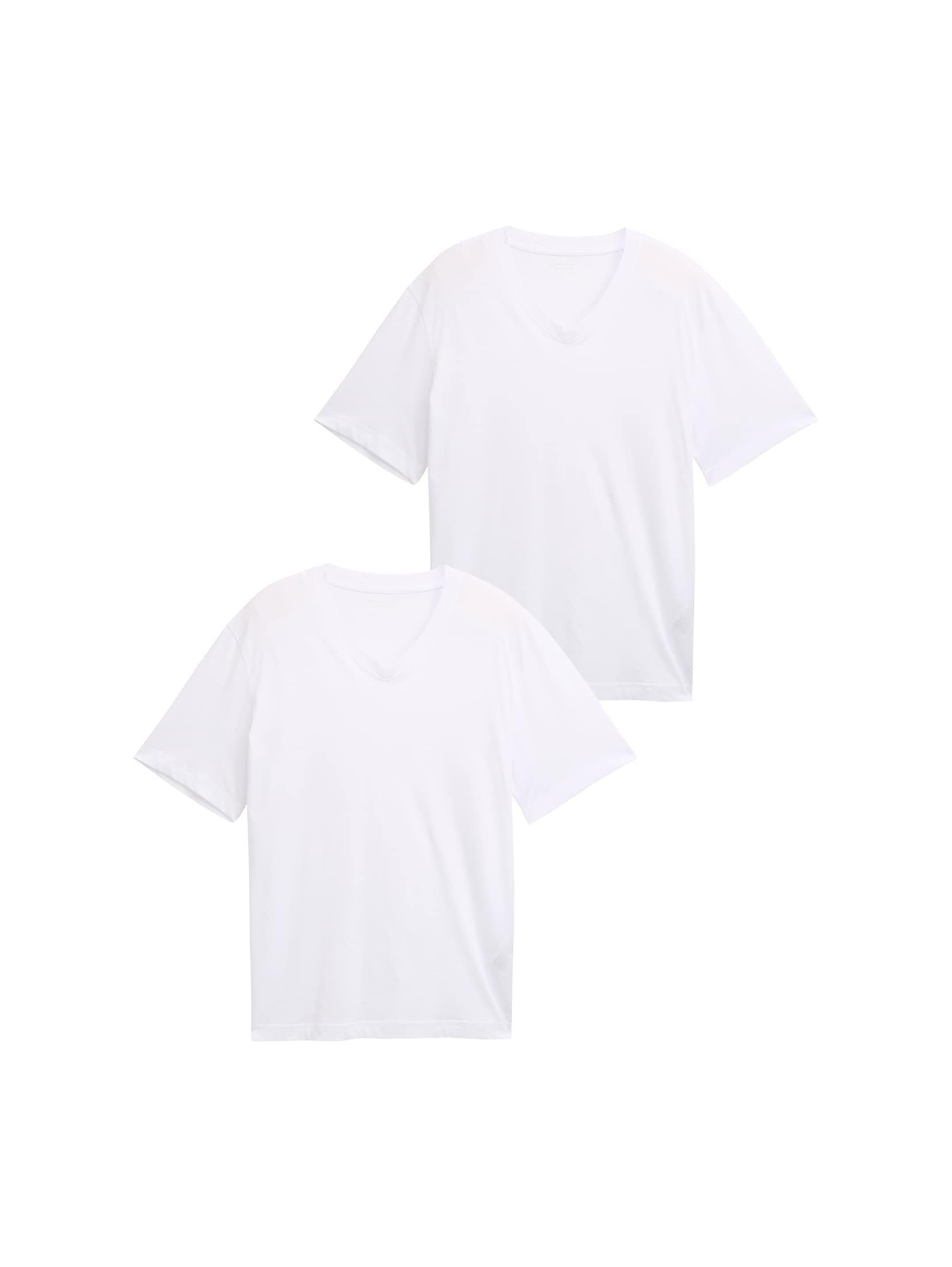 TOM TAILOR T-Shirt T-Shirt (im 2er Pack) T-Shirts mit V-Ausschnitt im 2er-Pack – Bild 2 von 5
