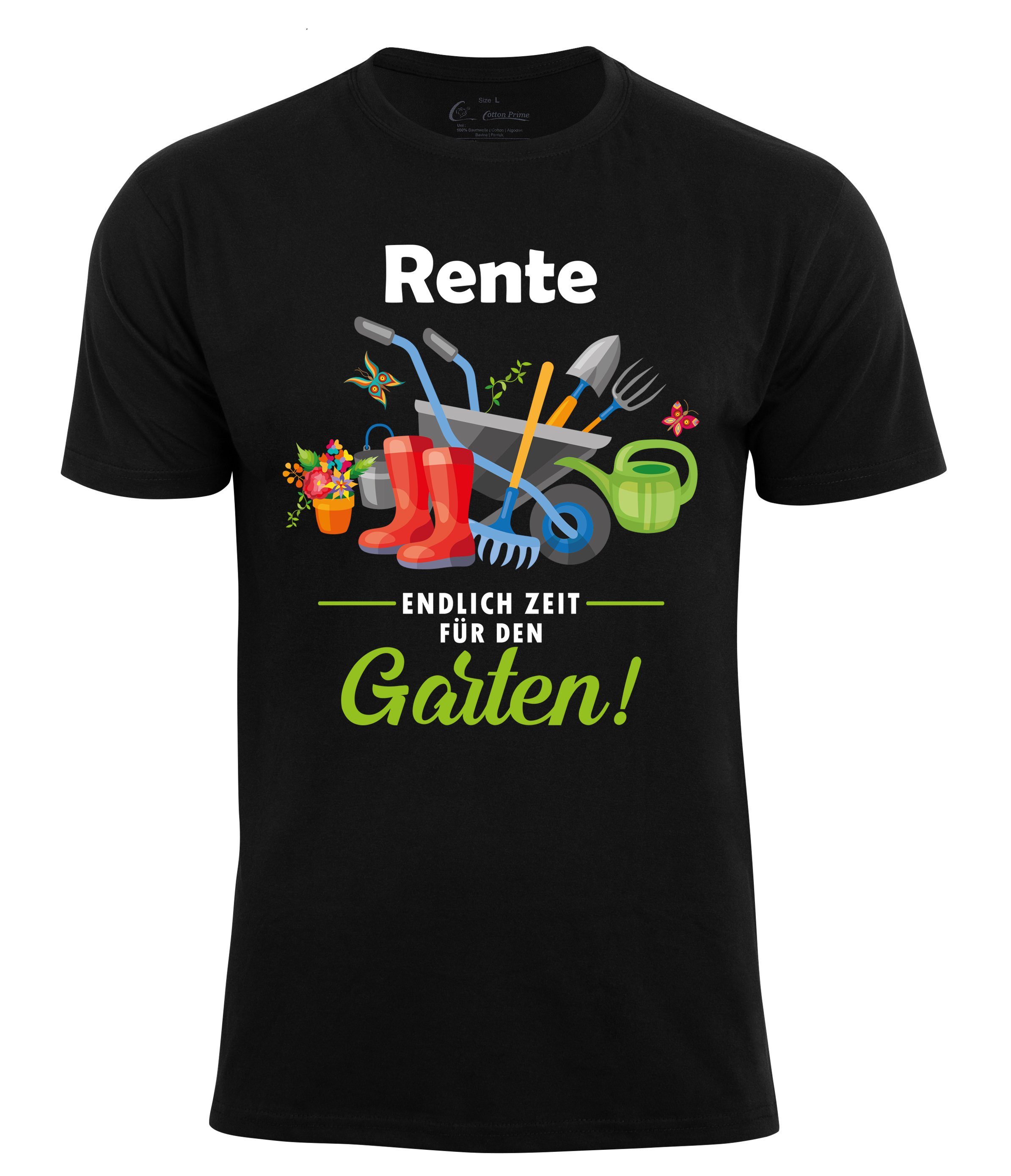 Cotton Prime® T-Shirt Rente - Endlich Zeit für den Garten