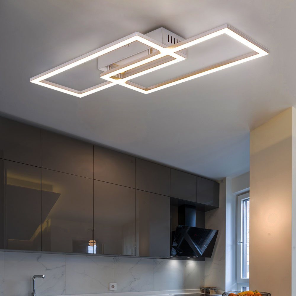 etc-shop LED Deckenleuchte, LED-Leuchtmittel LED Deckenlampe fest Warmweiß, verbaut, Deckenleuchte Wohnzimmerleuchte