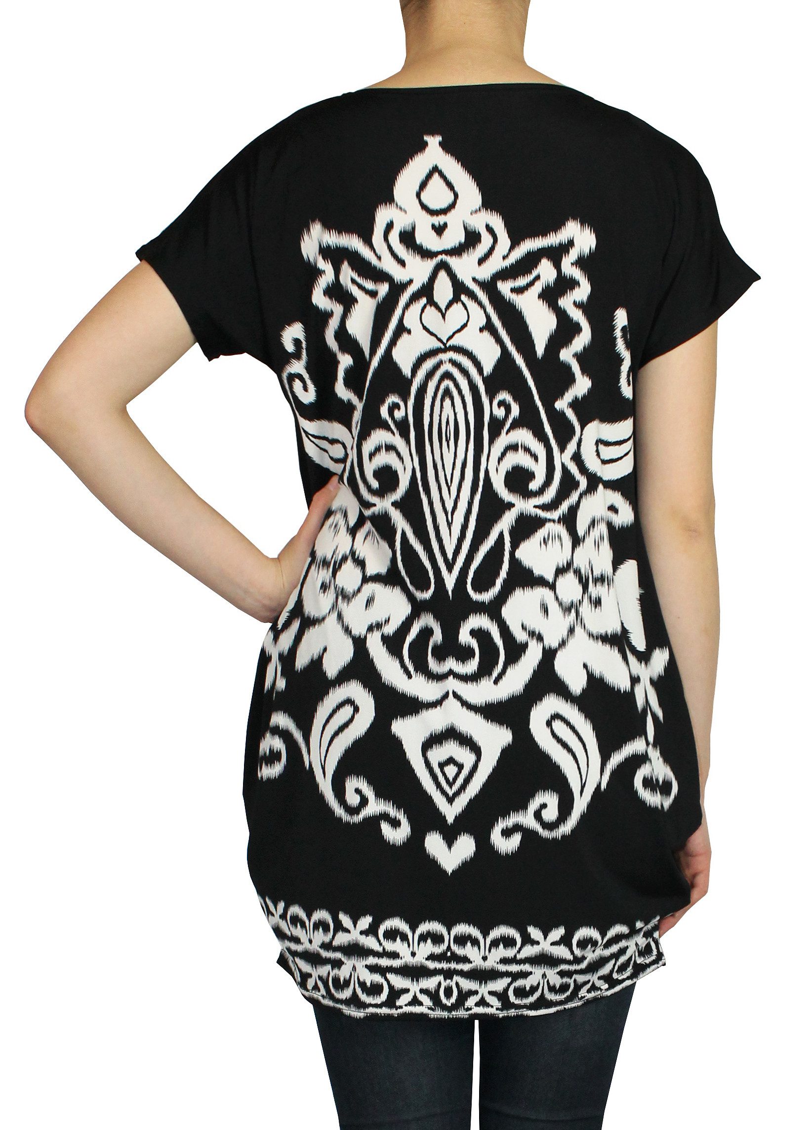 dy_mode Longshirt Damen Longshirt Lässiges Kurzarm günstig online kaufen