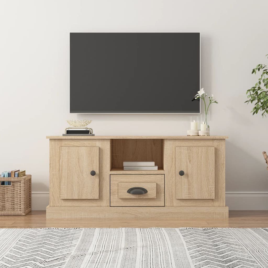 furnicato TV-Schrank Sonoma-Eiche 100x35,5x45 cm Holzwerkstoff
