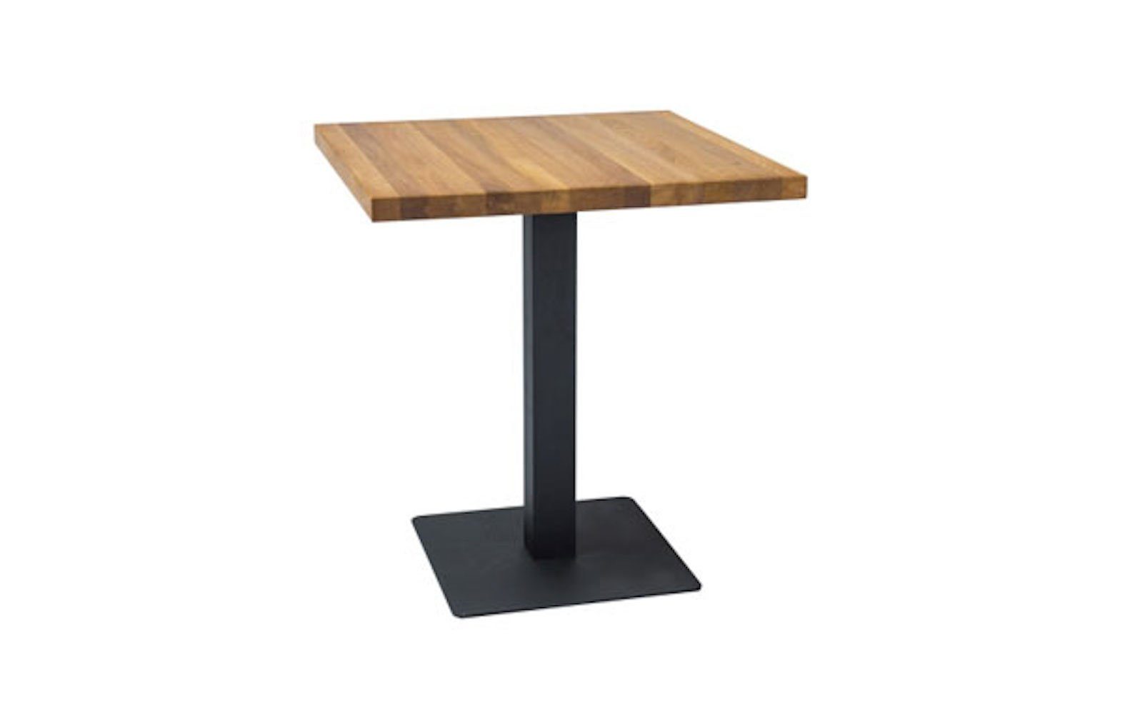 Feldmann-Wohnen Esstisch Puro (1-St), 80x80x76cm Eiche schwarz
