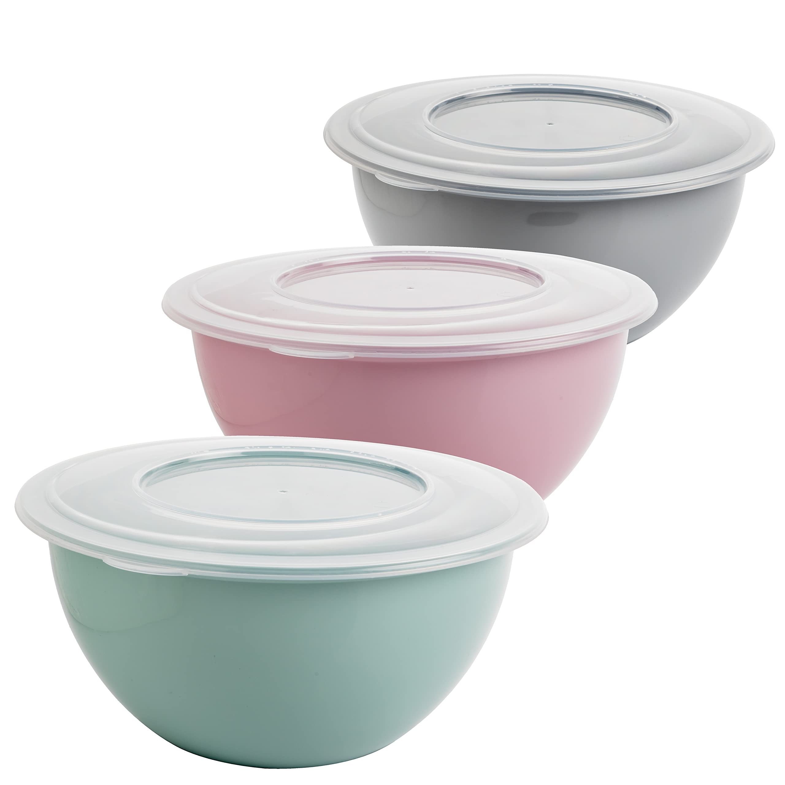 Aufbewahrungsschüssel Schüssel Pastel mit Deckel 5L vielseitig stapelbar