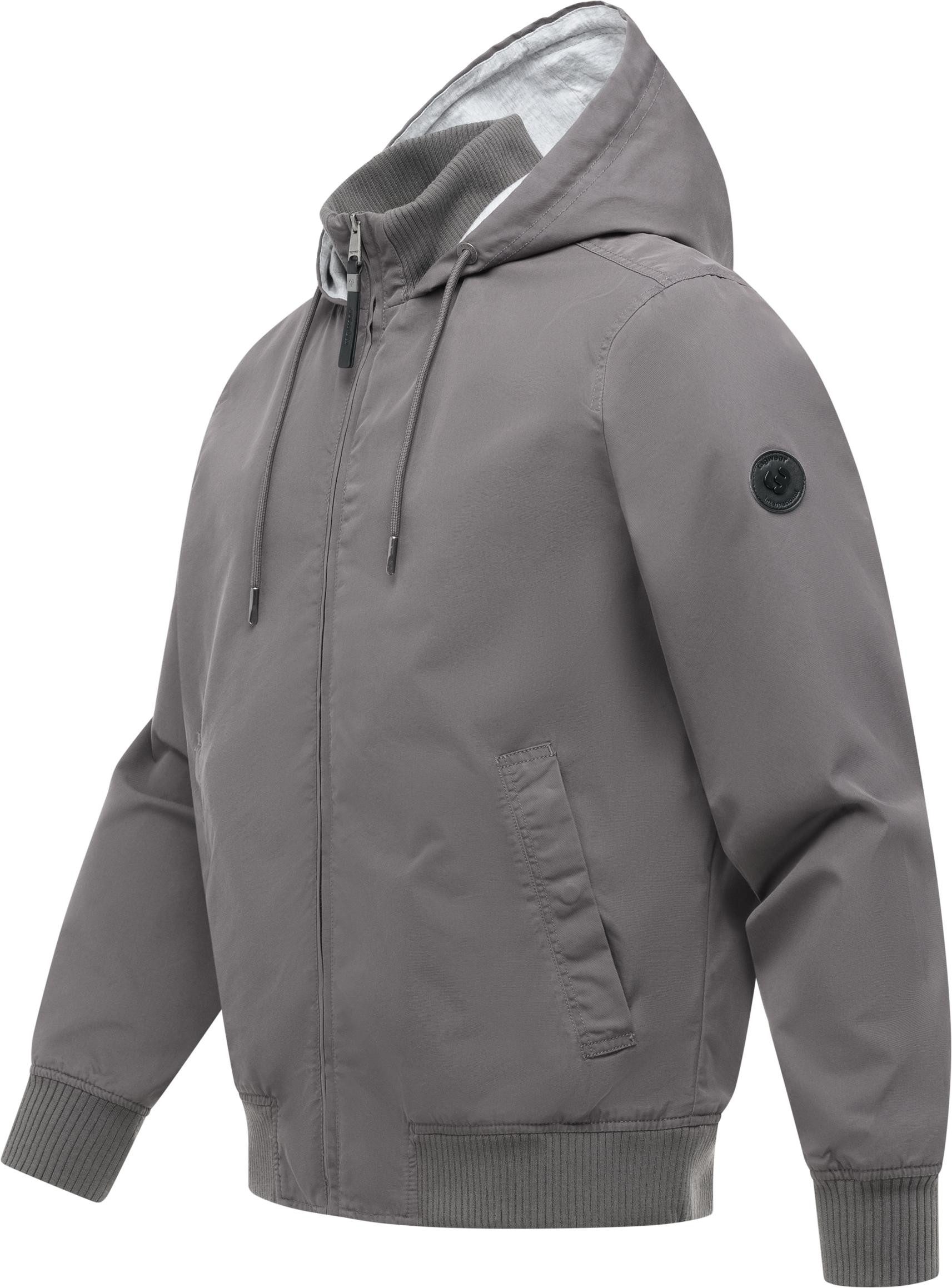 Ragwear Outdoorjacke Crusien Hood YOUMODO Leichte Übergangsjacke mit Kapuze
