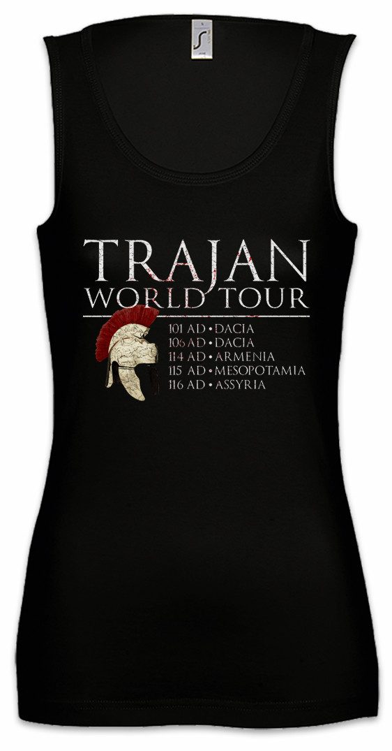 Tanktop Trajan World Tour Ärmelloses Damen T-Shirt Fun Princeps Kaiser Rom