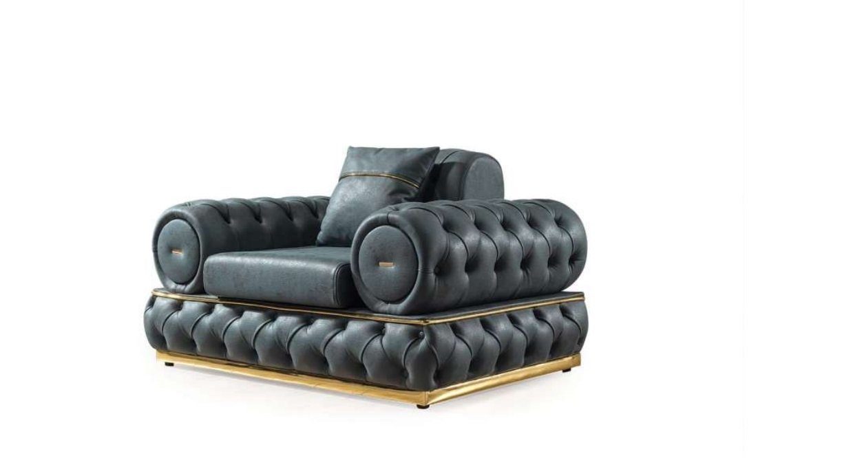 Luxus Sofa Sofas Sitzer Wohnzimmer-Set, JVmoebel Polster Garnitur Sessel 3+1 Sofagarnitur